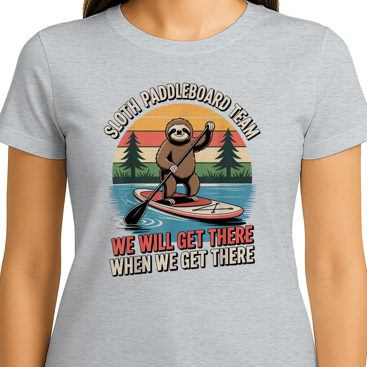 Funny Paddleboarding Art for Men Women SUP Paddle