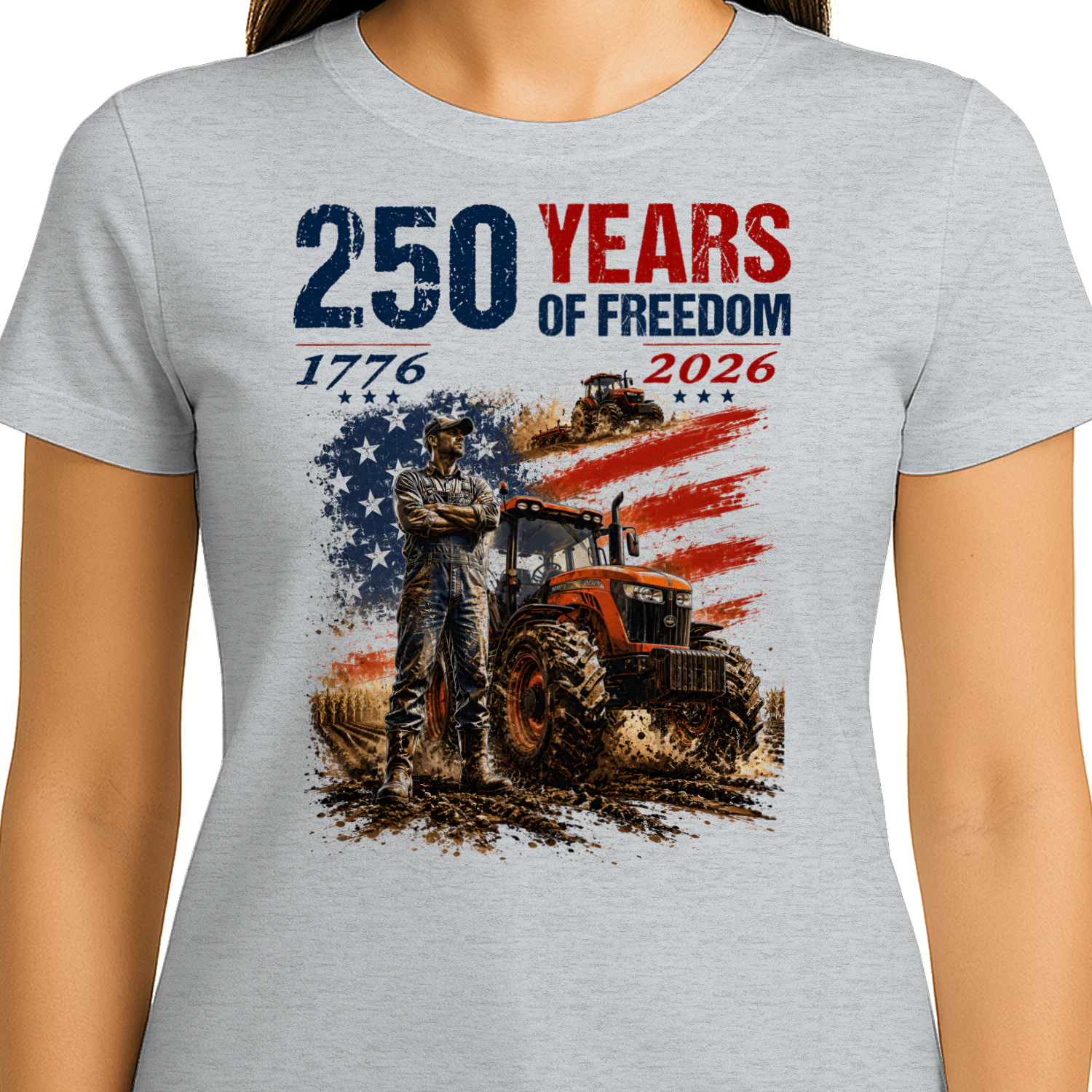 Farming Tractor 250 Years Of Freedom US