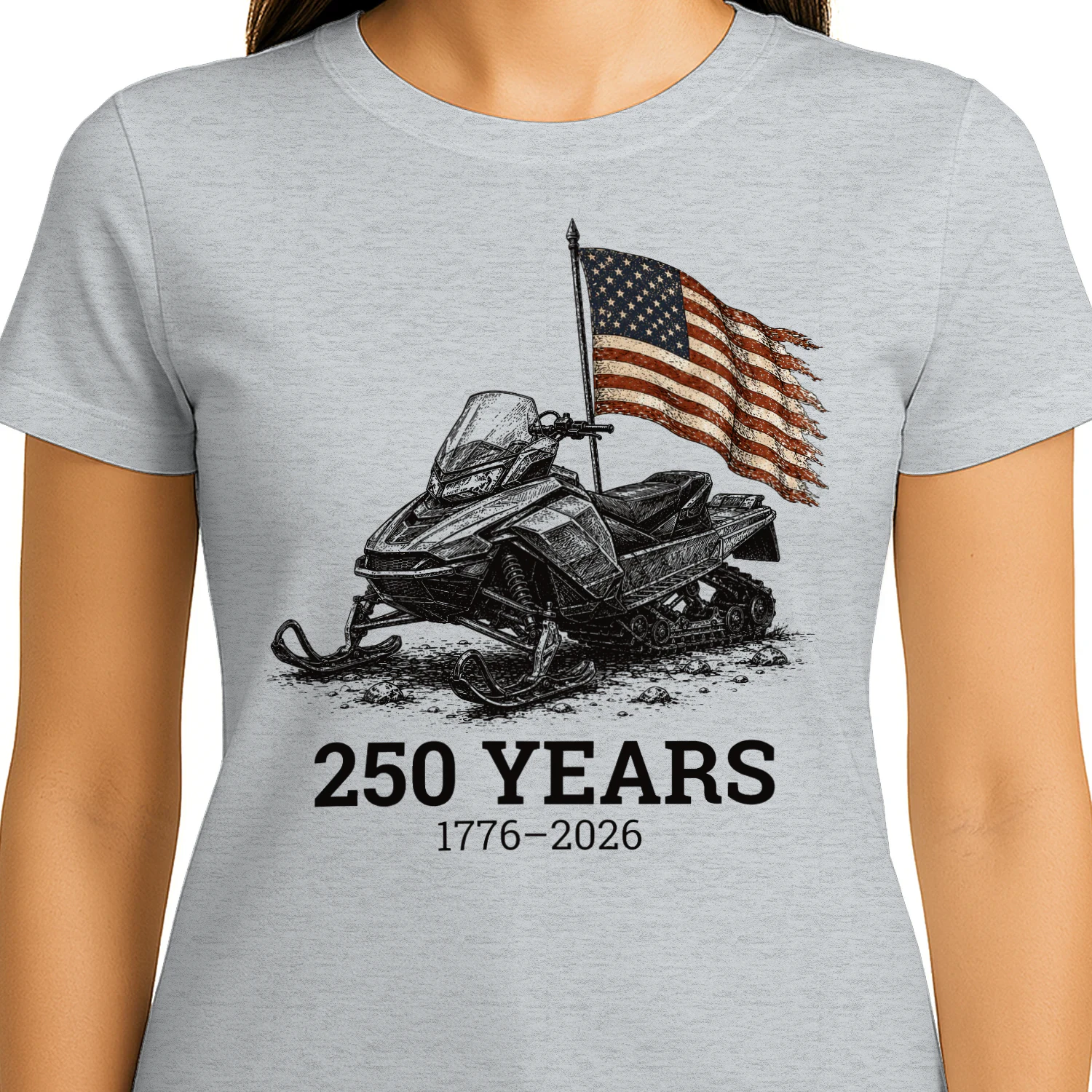 Snowmobile Sled Vintage 250 Years US