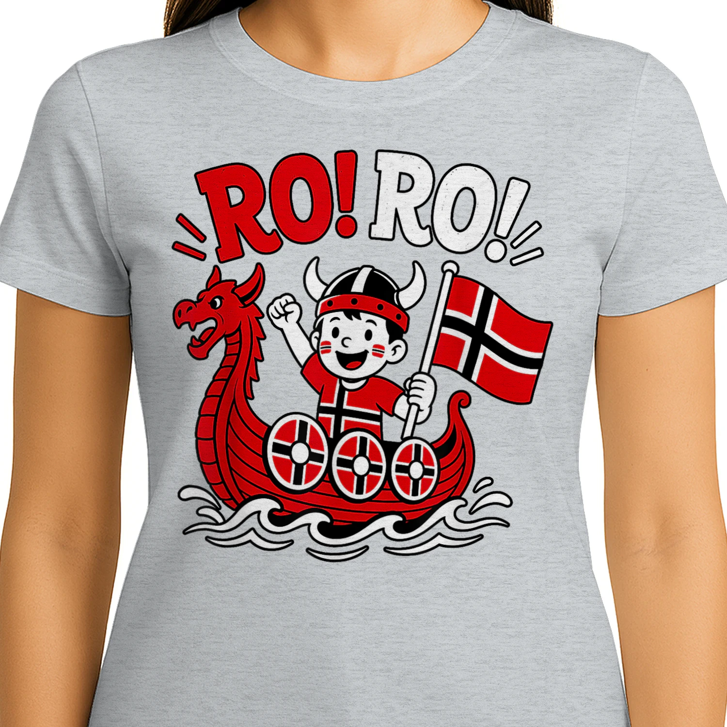 Ro Ro Funny Norway Viking Cartoon Kids Norwegian