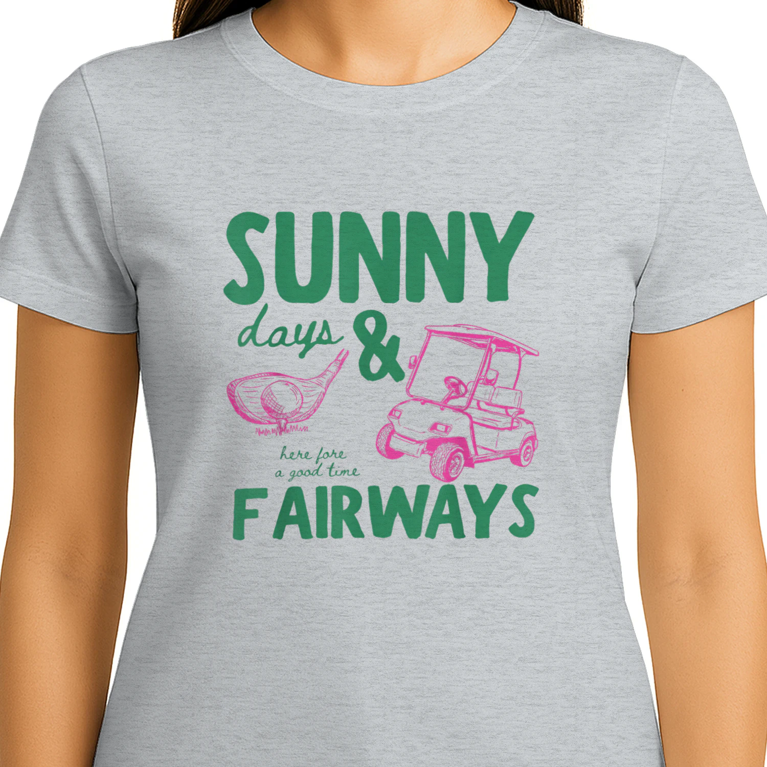 Summer Vacation Sunny Days and Fairways Golf Lover Funny