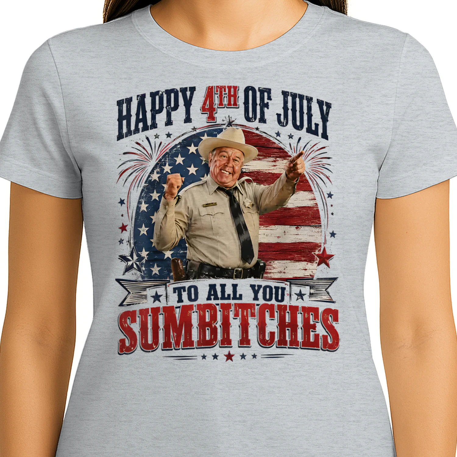 Happy 4th of July to All You Sumbitches Patriotic USA Flag