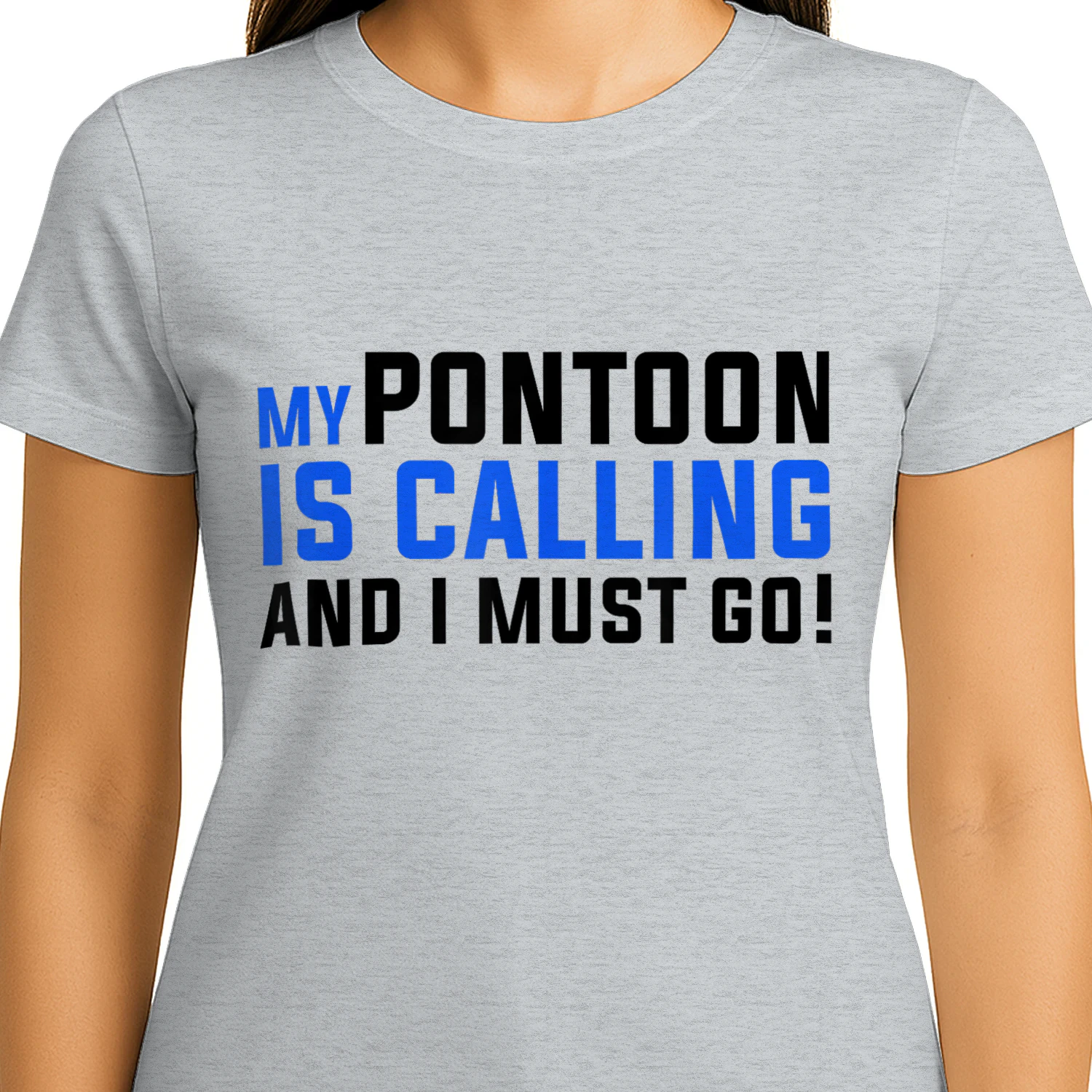 My Pontoon is Calling T-Shirt Funny Pontooning Boating Shirt
