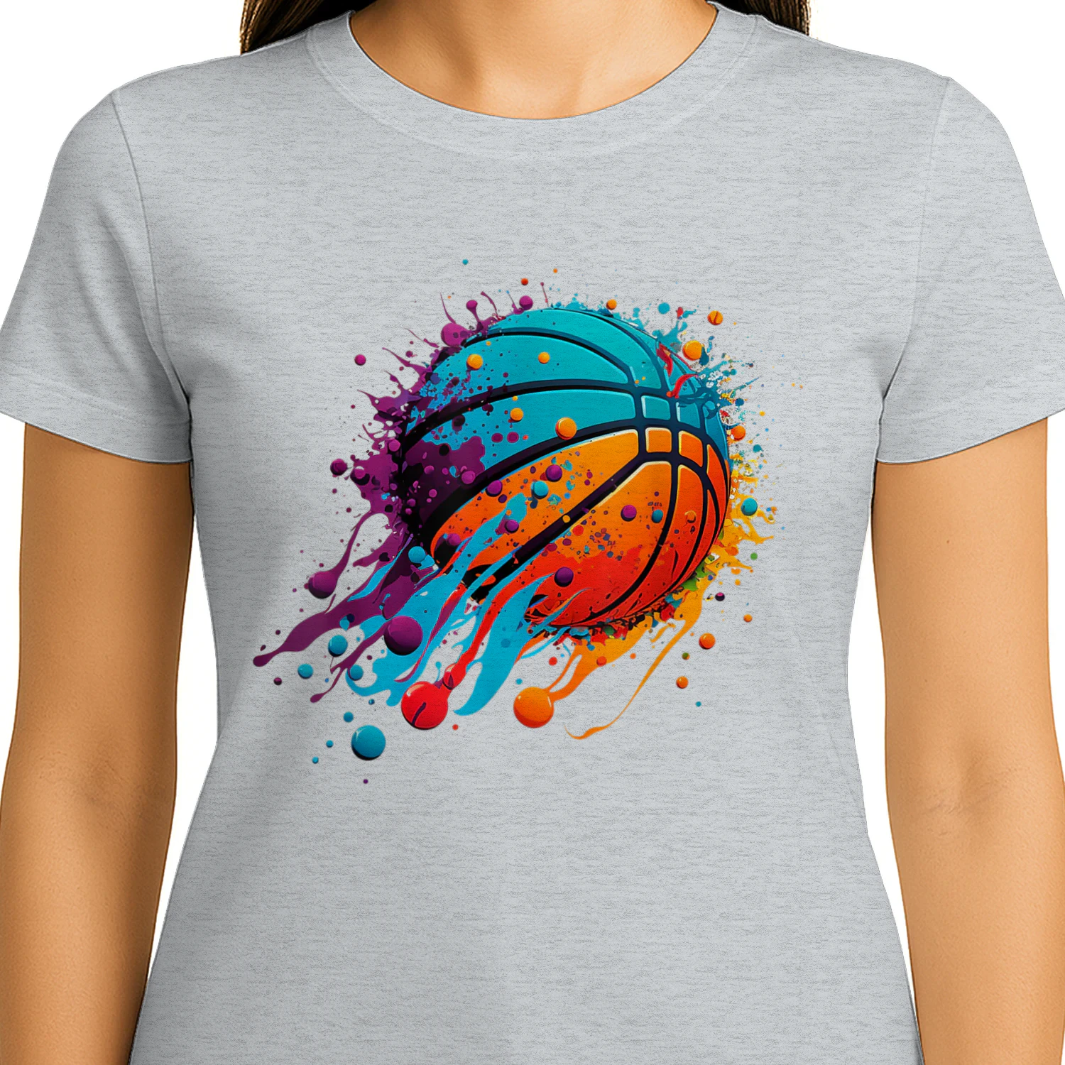 Basketball Splash Team Player Baller Basketball Player