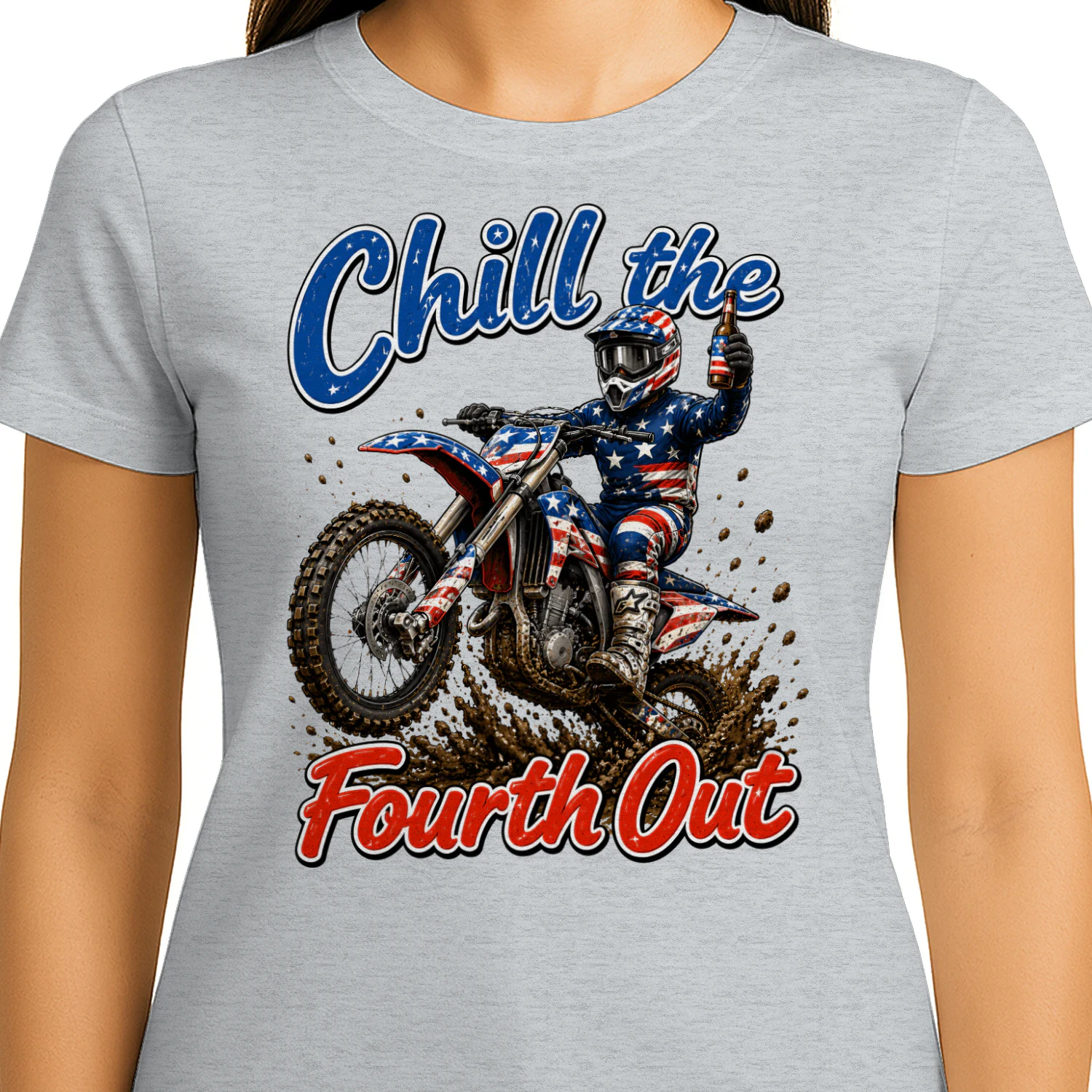 Dirt Bike Motocross Chill The Fourth Out