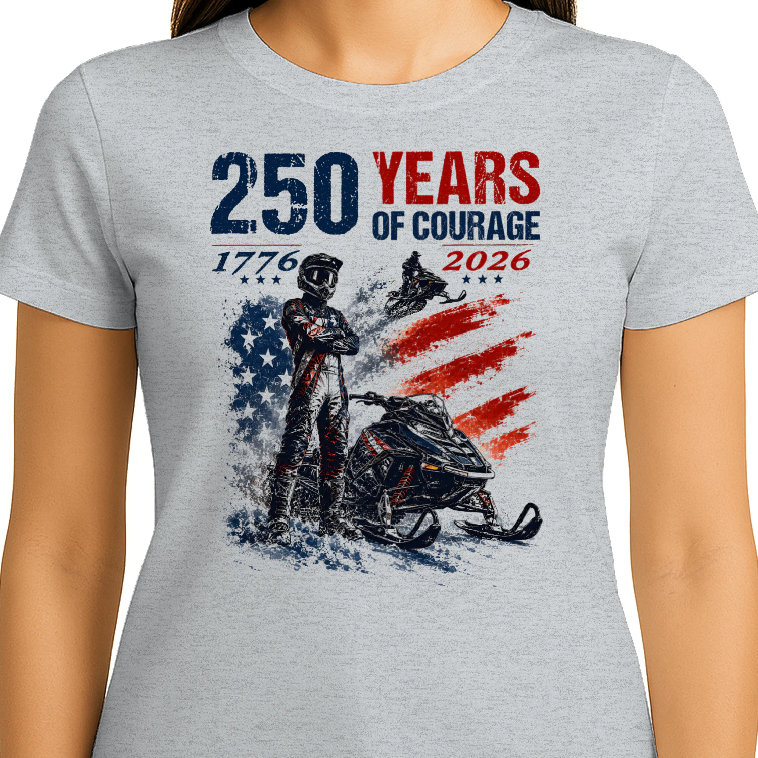 Snowmobile Sled 250 Years Of Courage
