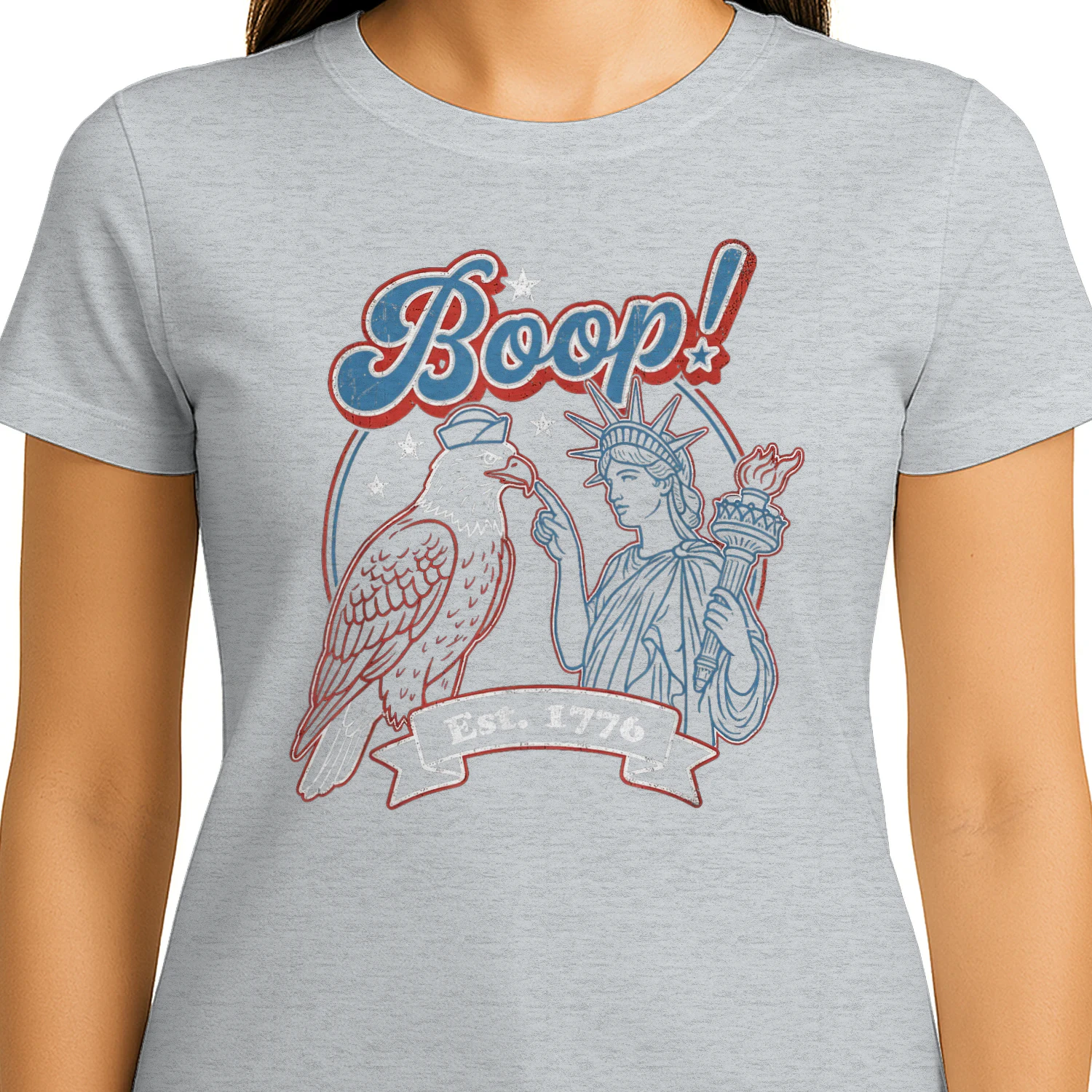 Boop 4th of July Retro Eagle Liberty America Vintage USA