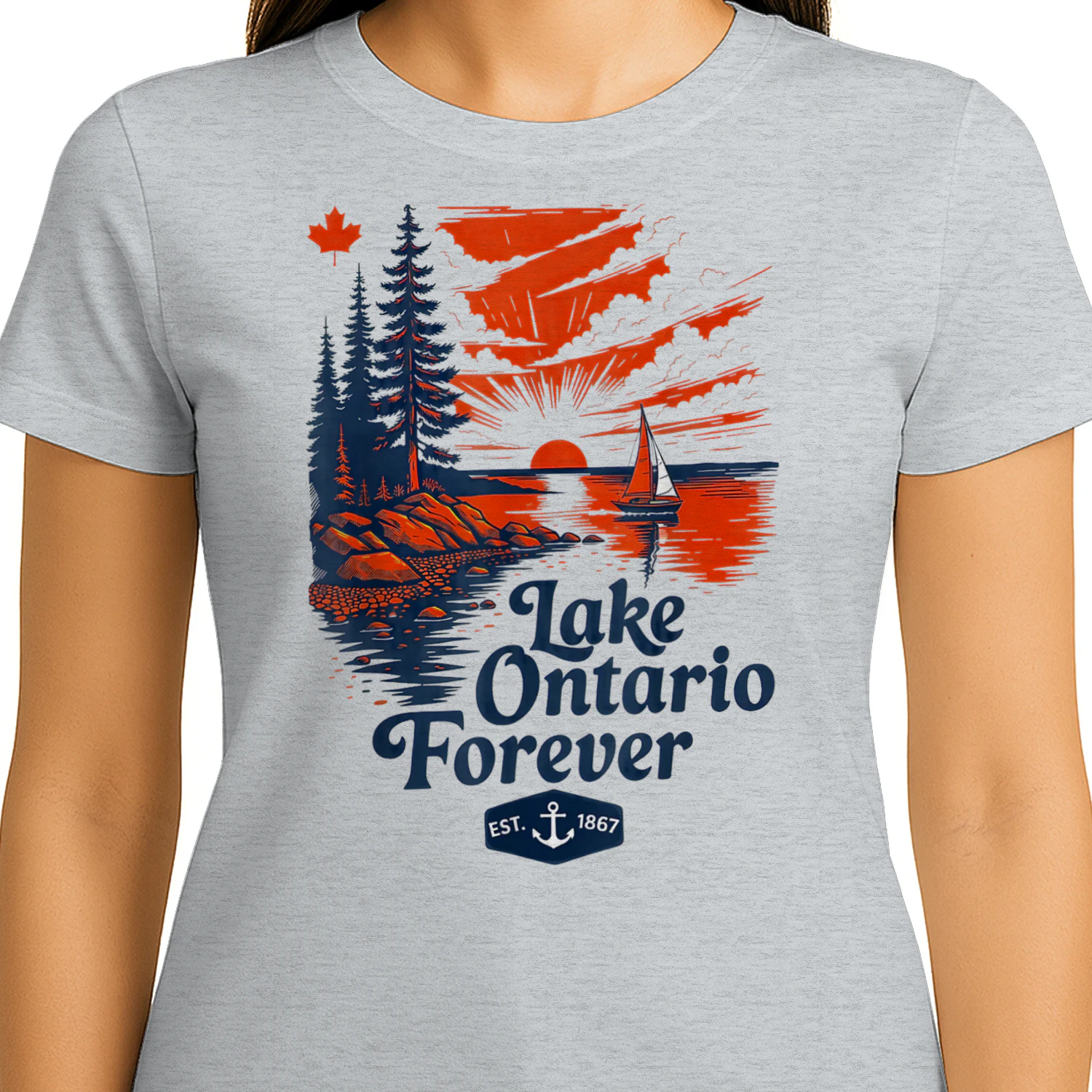 Lake Ontario Forever Canada Vintage Sunset
