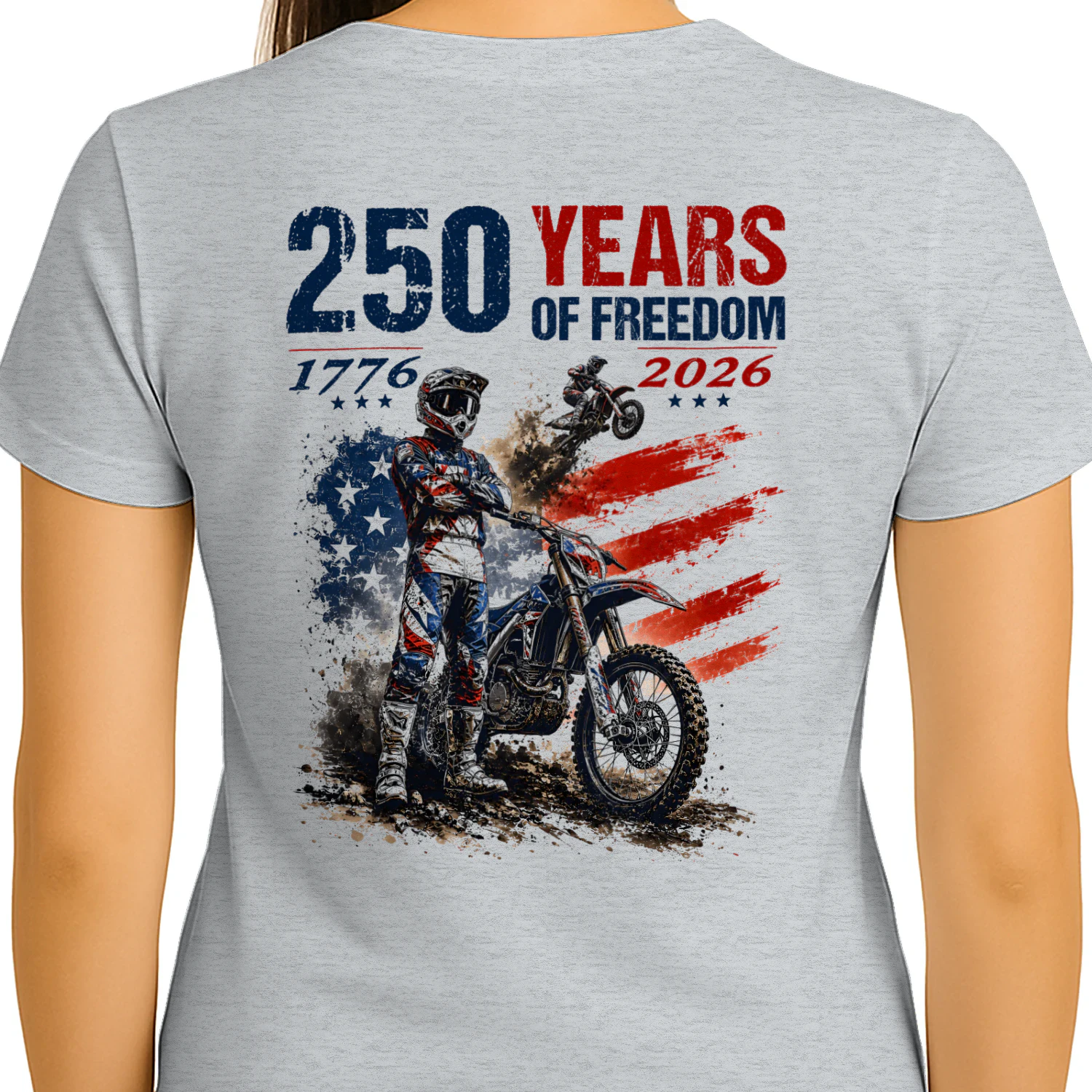 Dirt Bike Motocross 250 Years Of Freedom