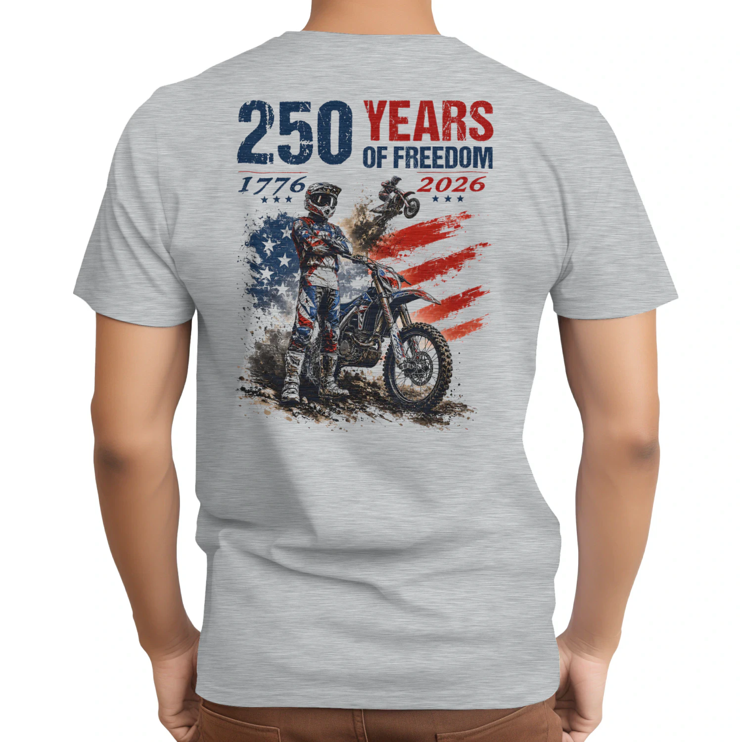 Dirt Bike Motocross 250 Years Of Freedom
