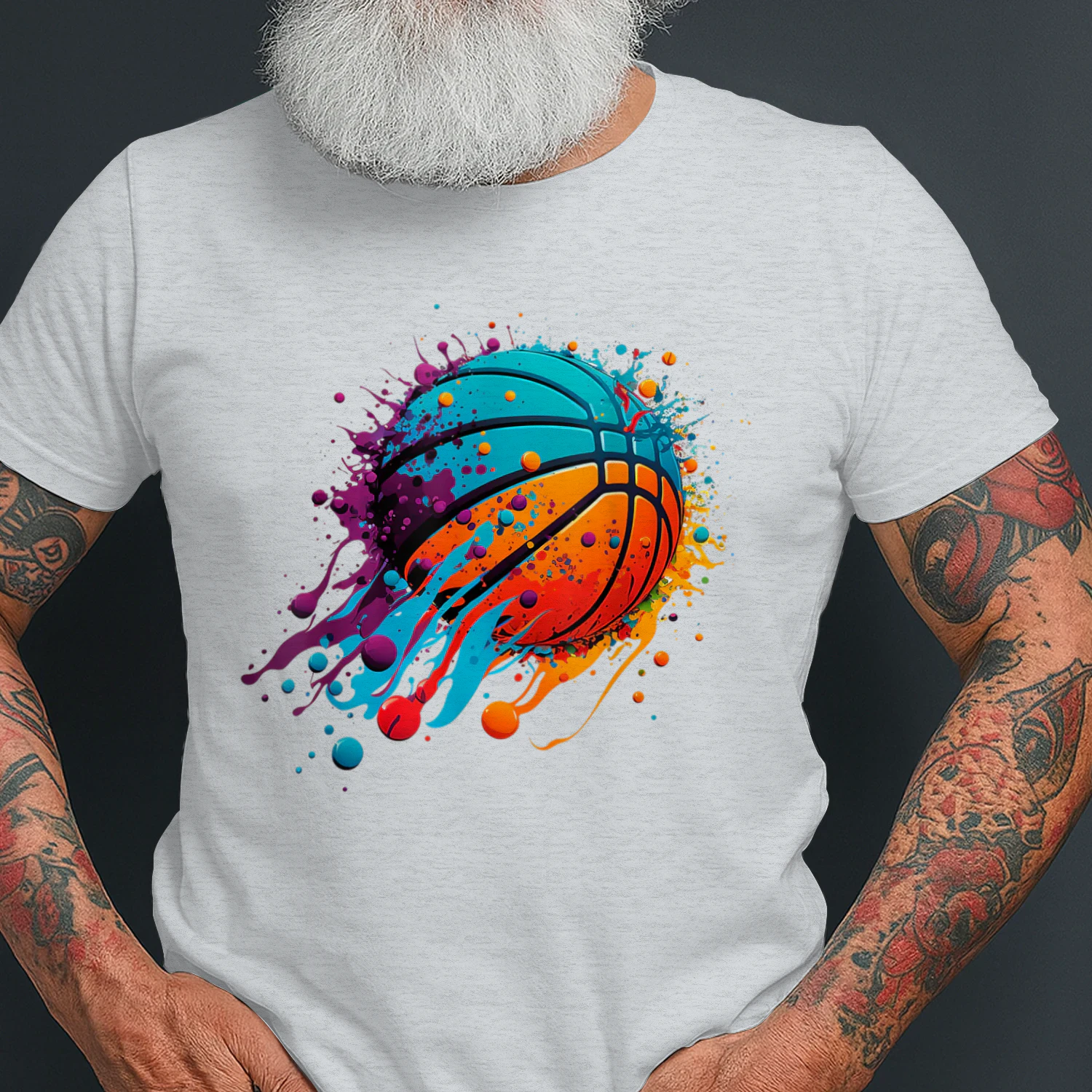 Basketball Splash Team Player Baller Basketball Player