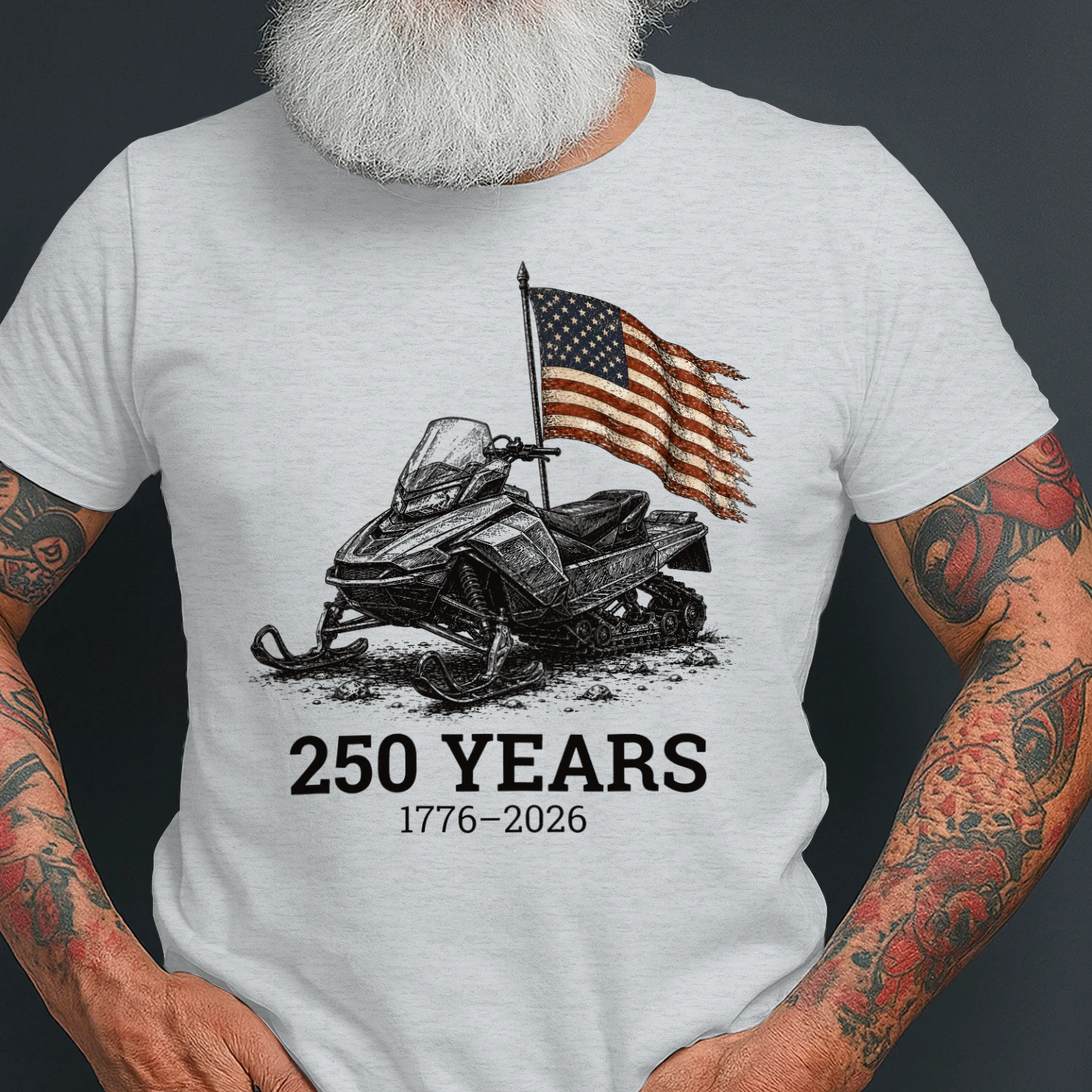 Snowmobile Sled Vintage 250 Years US