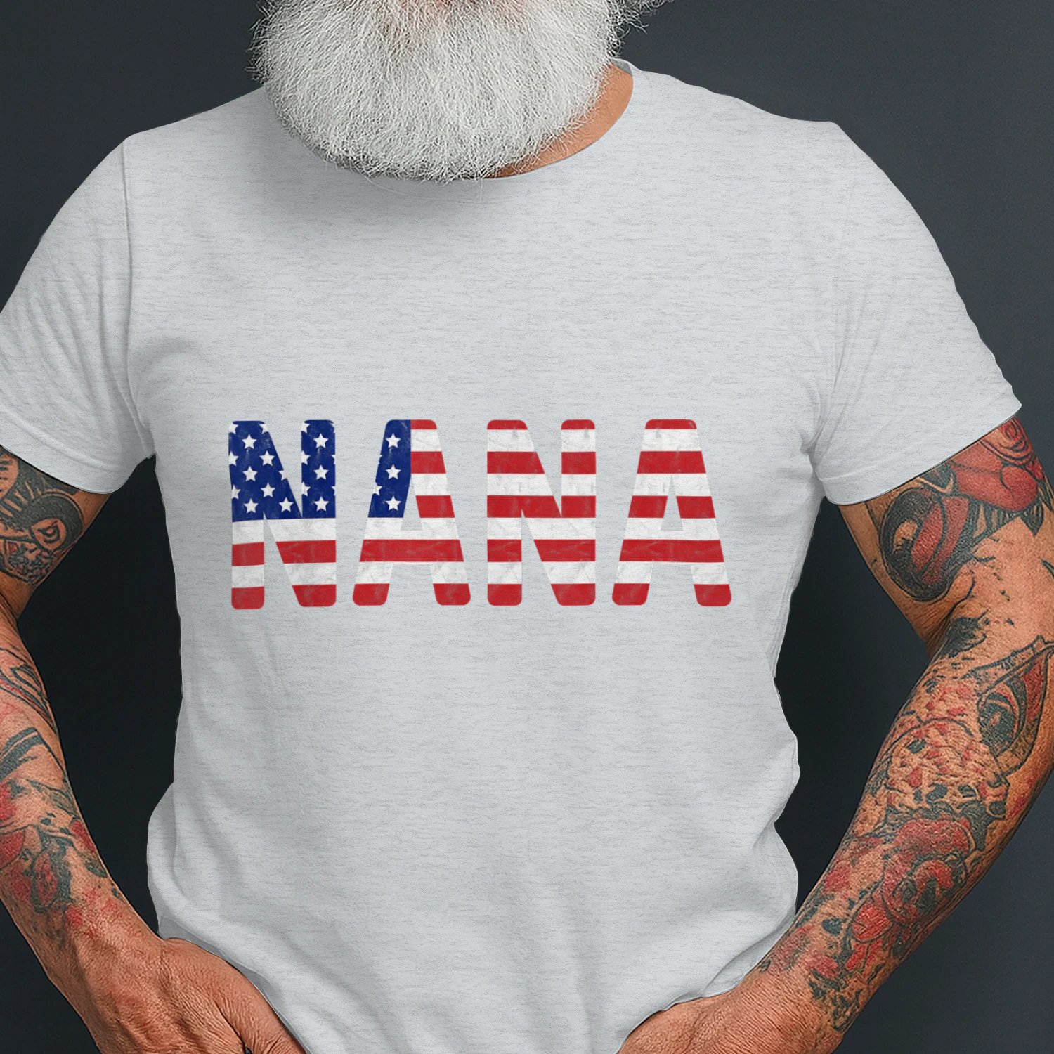 USA Patriotic Nana American Flag Design 4th of July Nana
