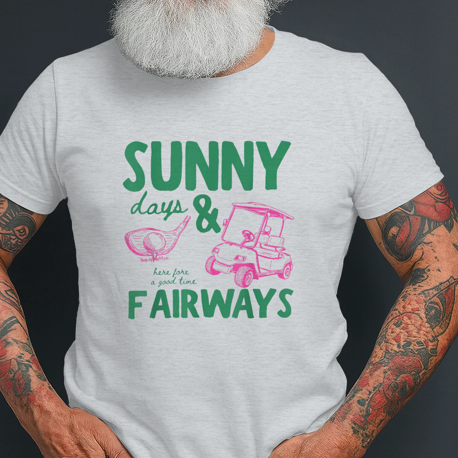 Summer Vacation Sunny Days and Fairways Golf Lover Funny