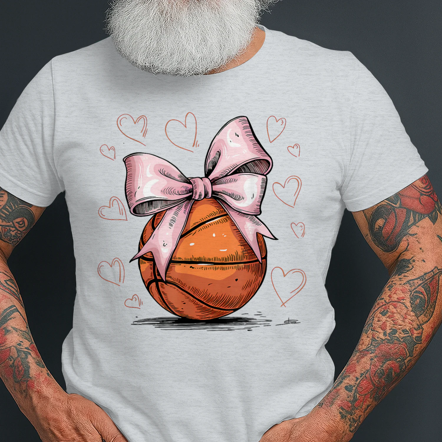 Basketball Coquette Bow Cute Basketball Player_1
