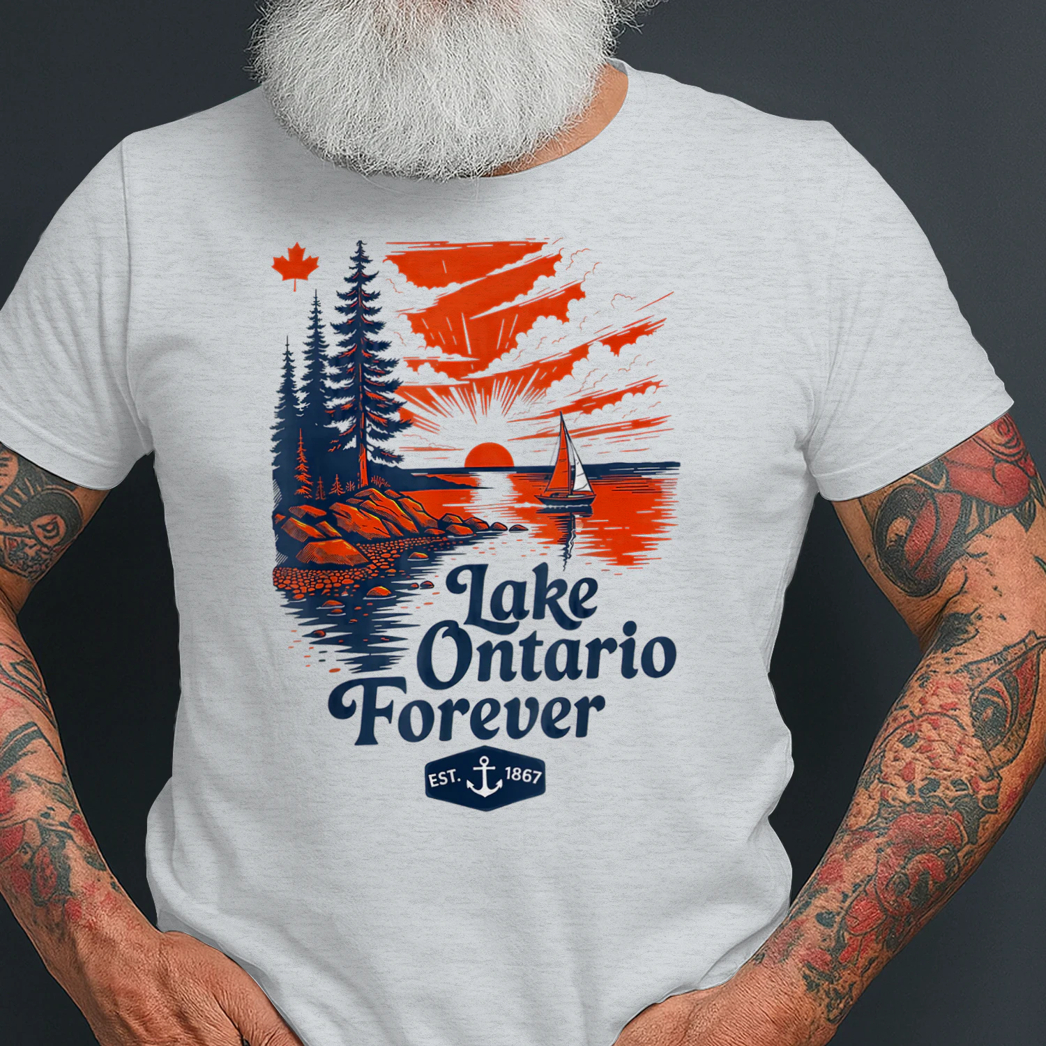 Lake Ontario Forever Canada Vintage Sunset
