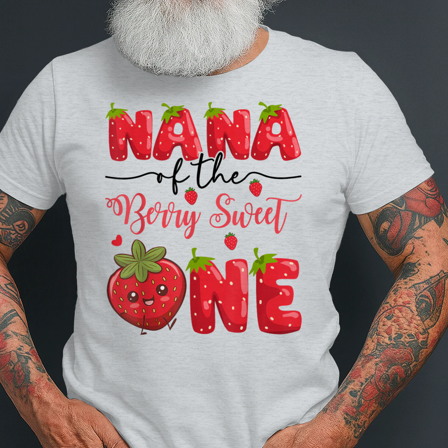 Nana Of The Berry Sweet One Strawberry First Birthday