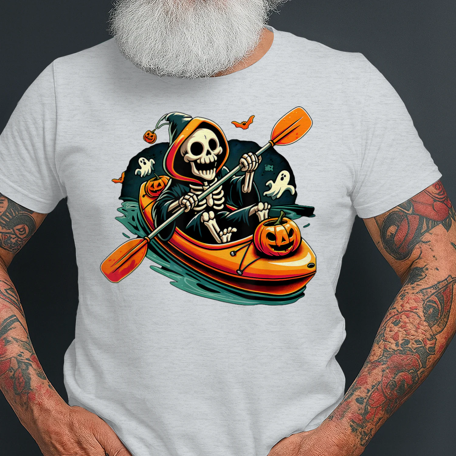 Halloween Skeleton Kayak