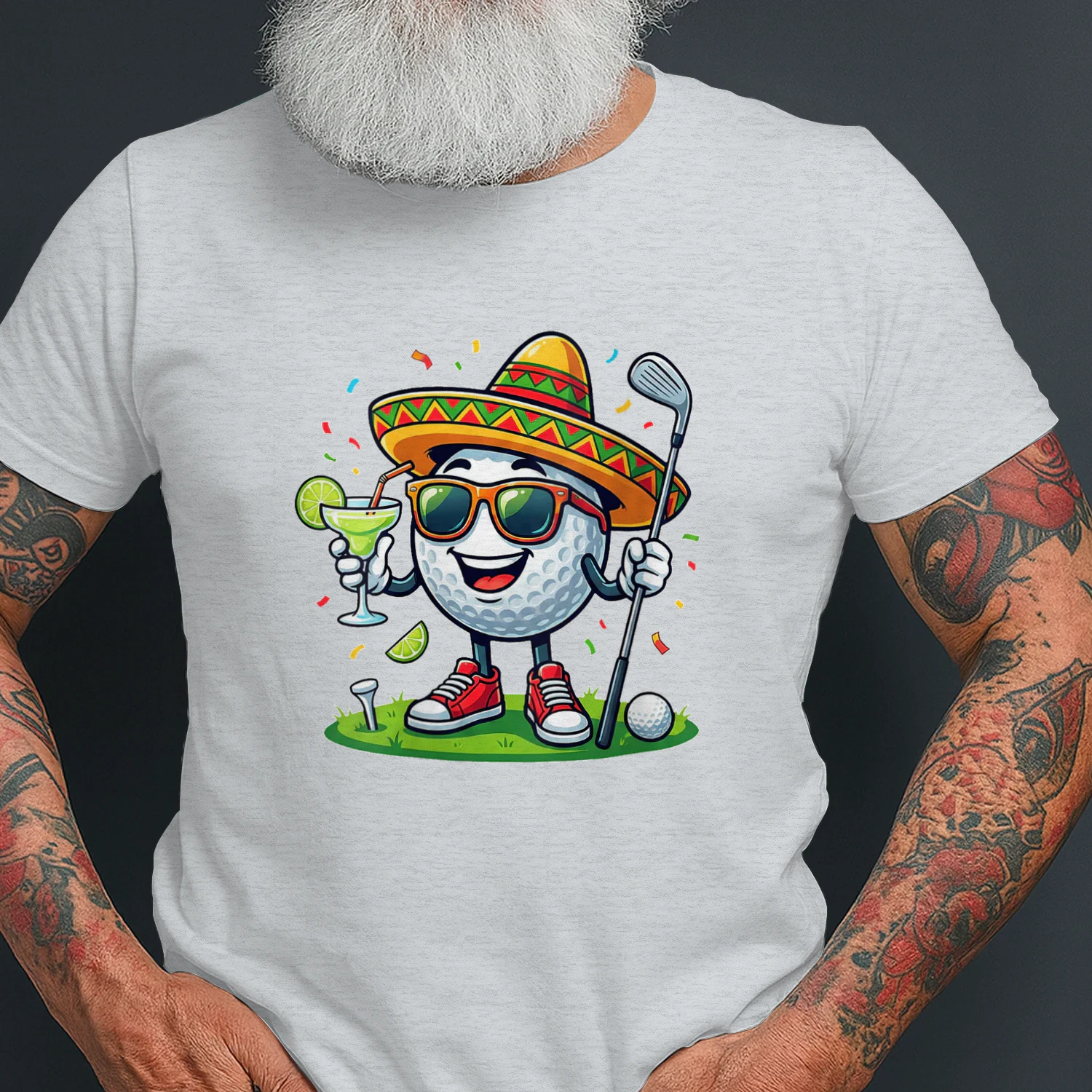 Women's Funny Cinco De Mayo Golf Margarita with Sombrero Fiesta Golf