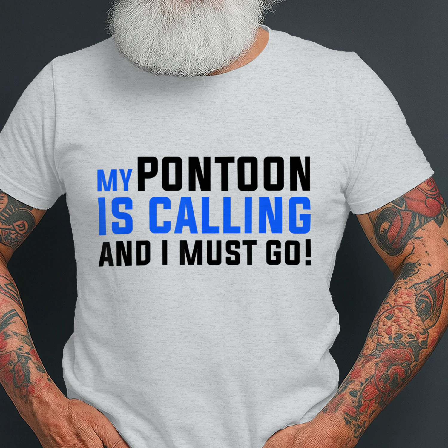 My Pontoon is Calling T-Shirt Funny Pontooning Boating Shirt