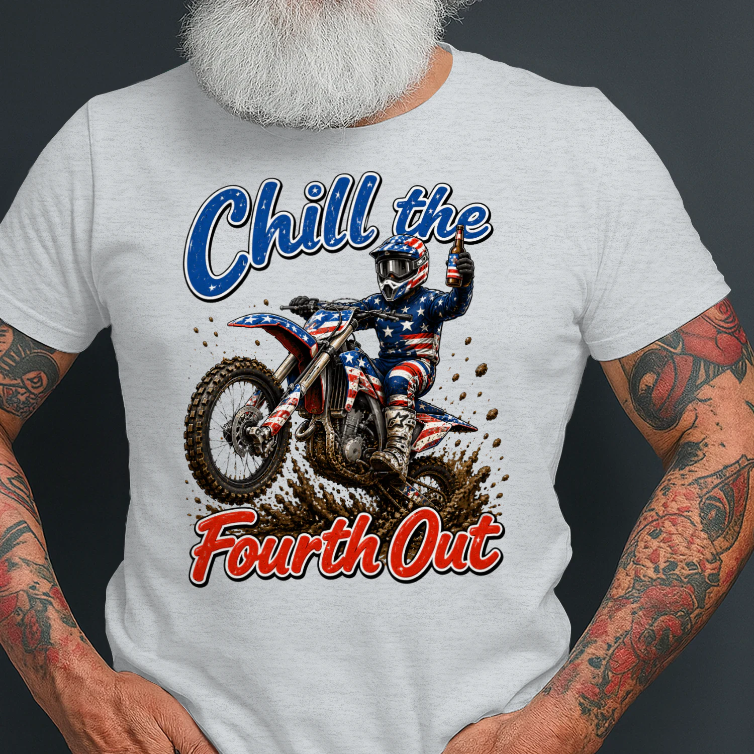 Dirt Bike Motocross Chill The Fourth Out