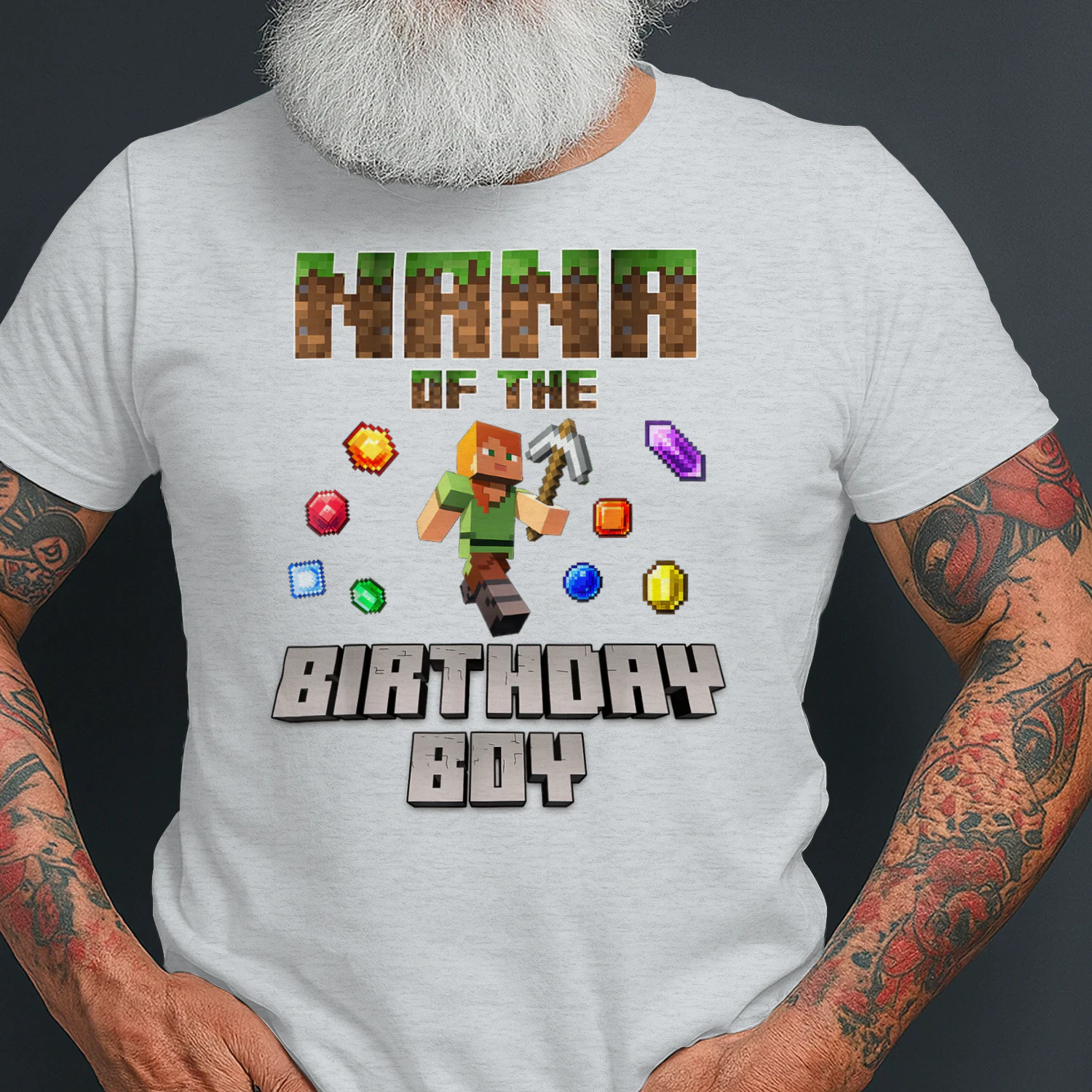 Nana Of The Birthday Boy Video Gamer Pixel Number