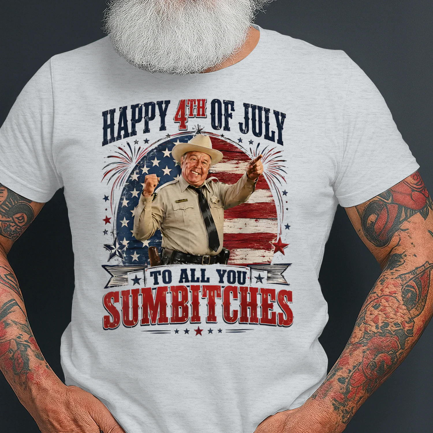 Happy 4th of July to All You Sumbitches Patriotic USA Flag