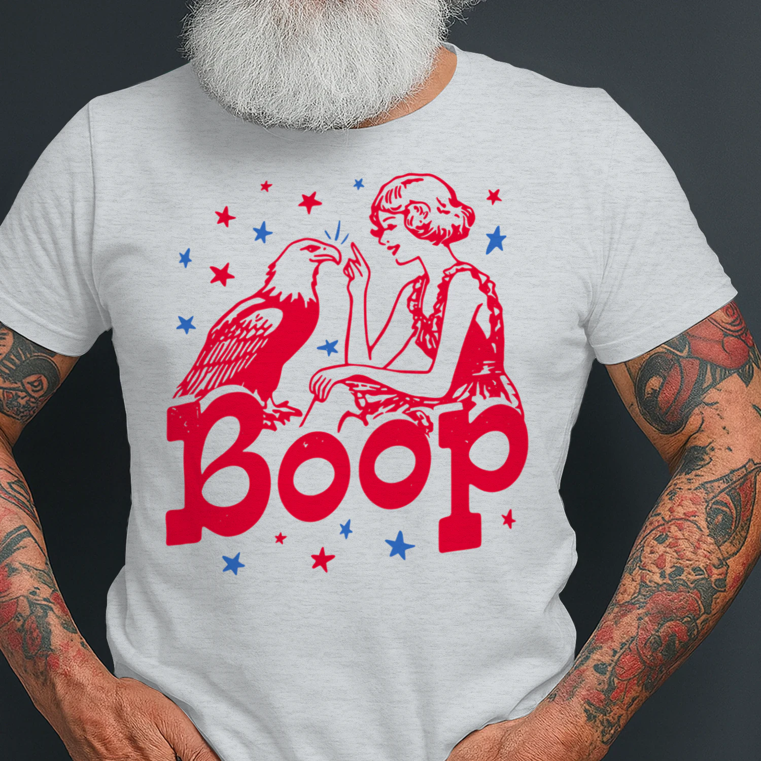 Boop Eagle Patriotic July Fourth Humor
