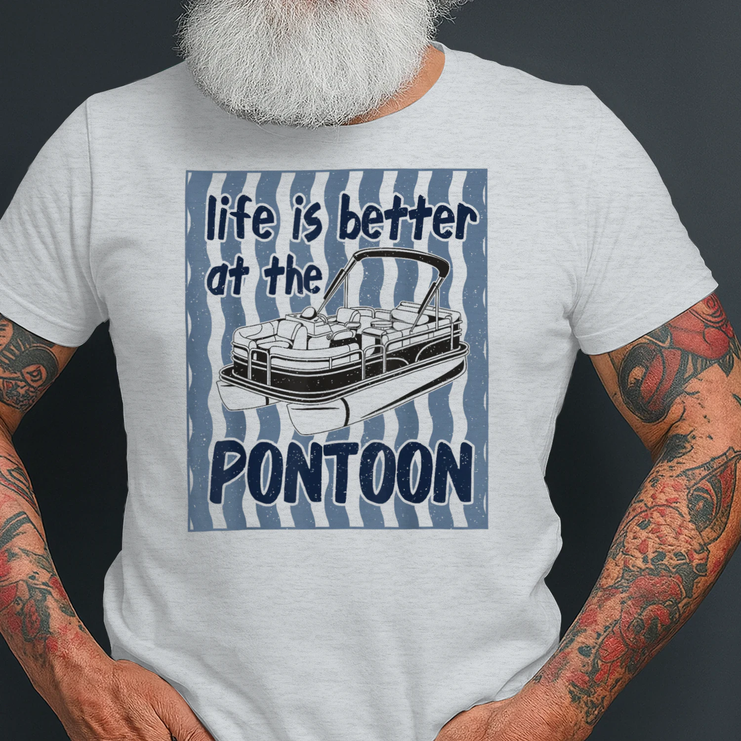Pontoon Boat Captain Life is Better At The Pontoon