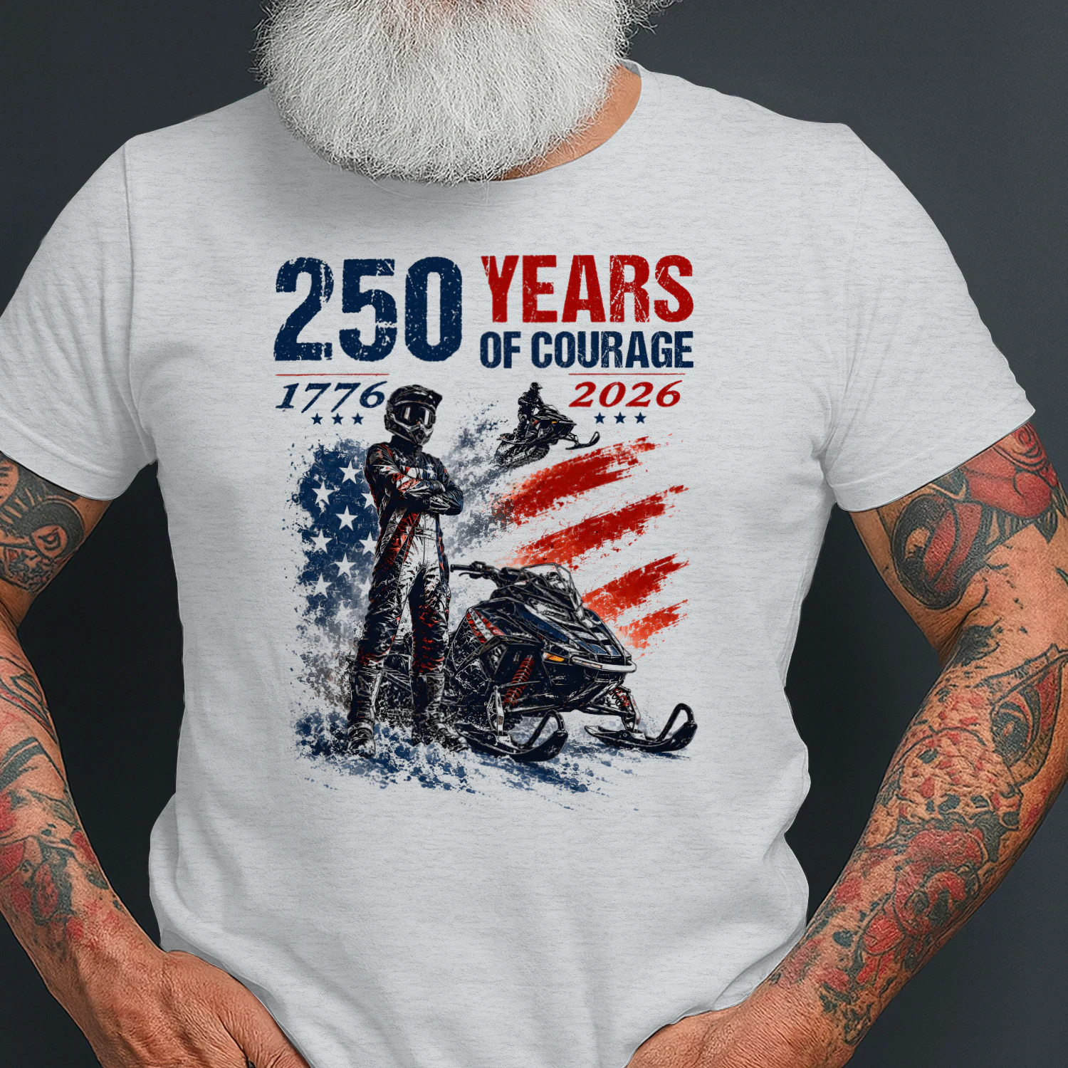 Snowmobile Sled 250 Years Of Courage