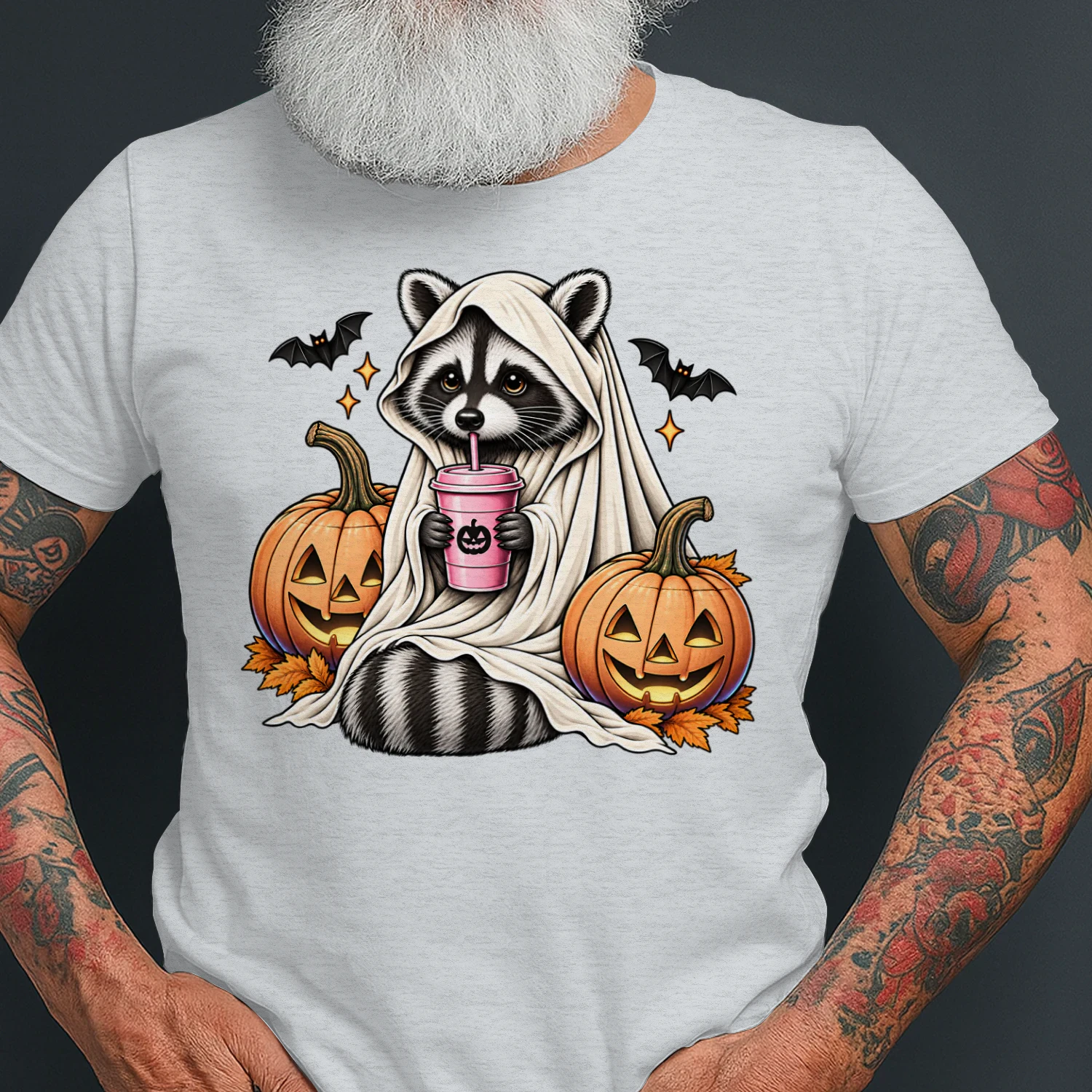 Cute Raccoon Ghost Halloween Shirt