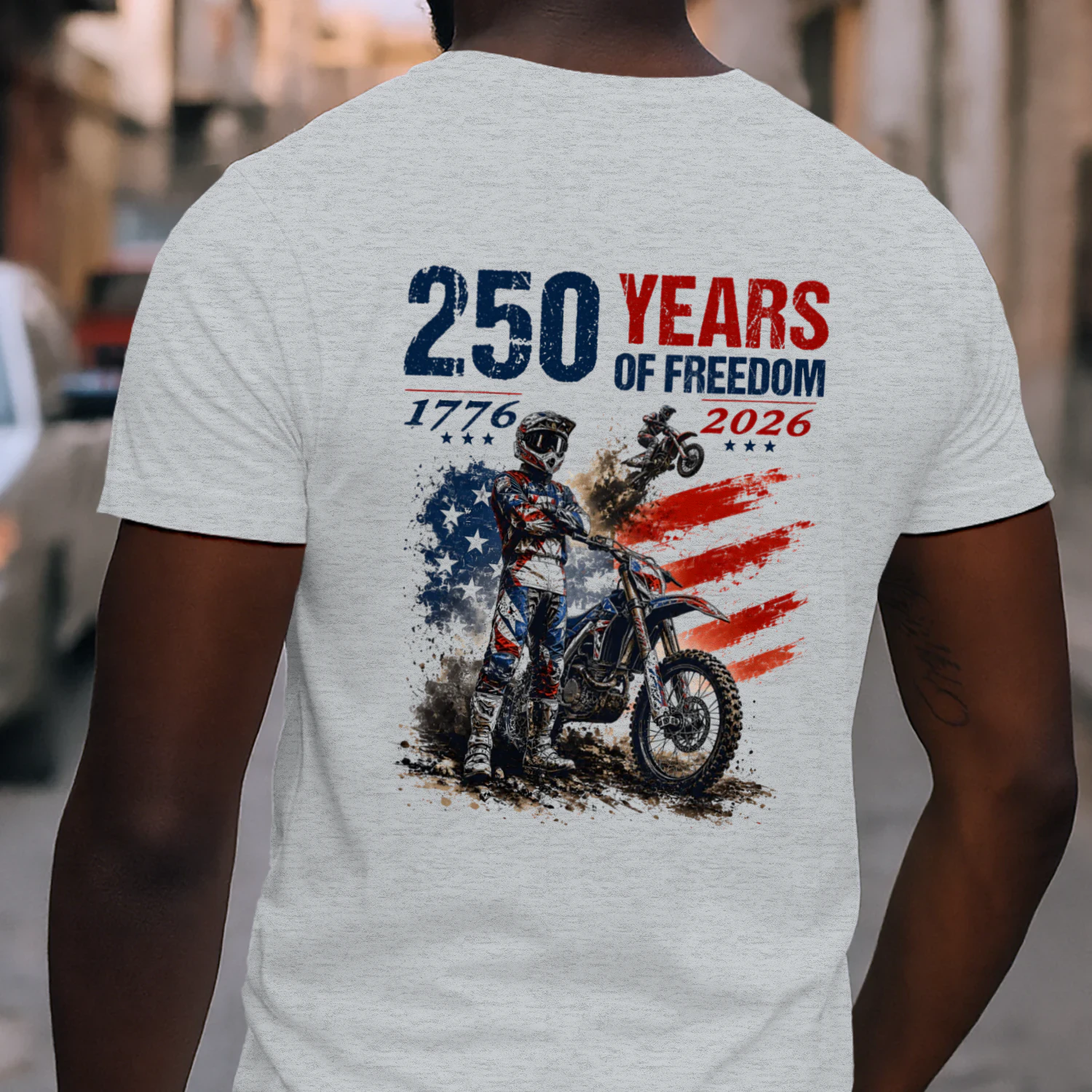 Dirt Bike Motocross 250 Years Of Freedom