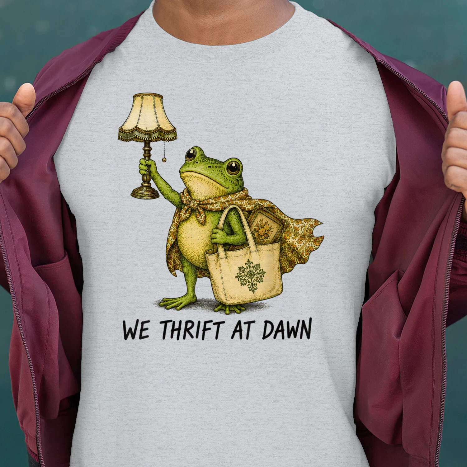 We Thrift At Dawn Frog Thrifting Vintage