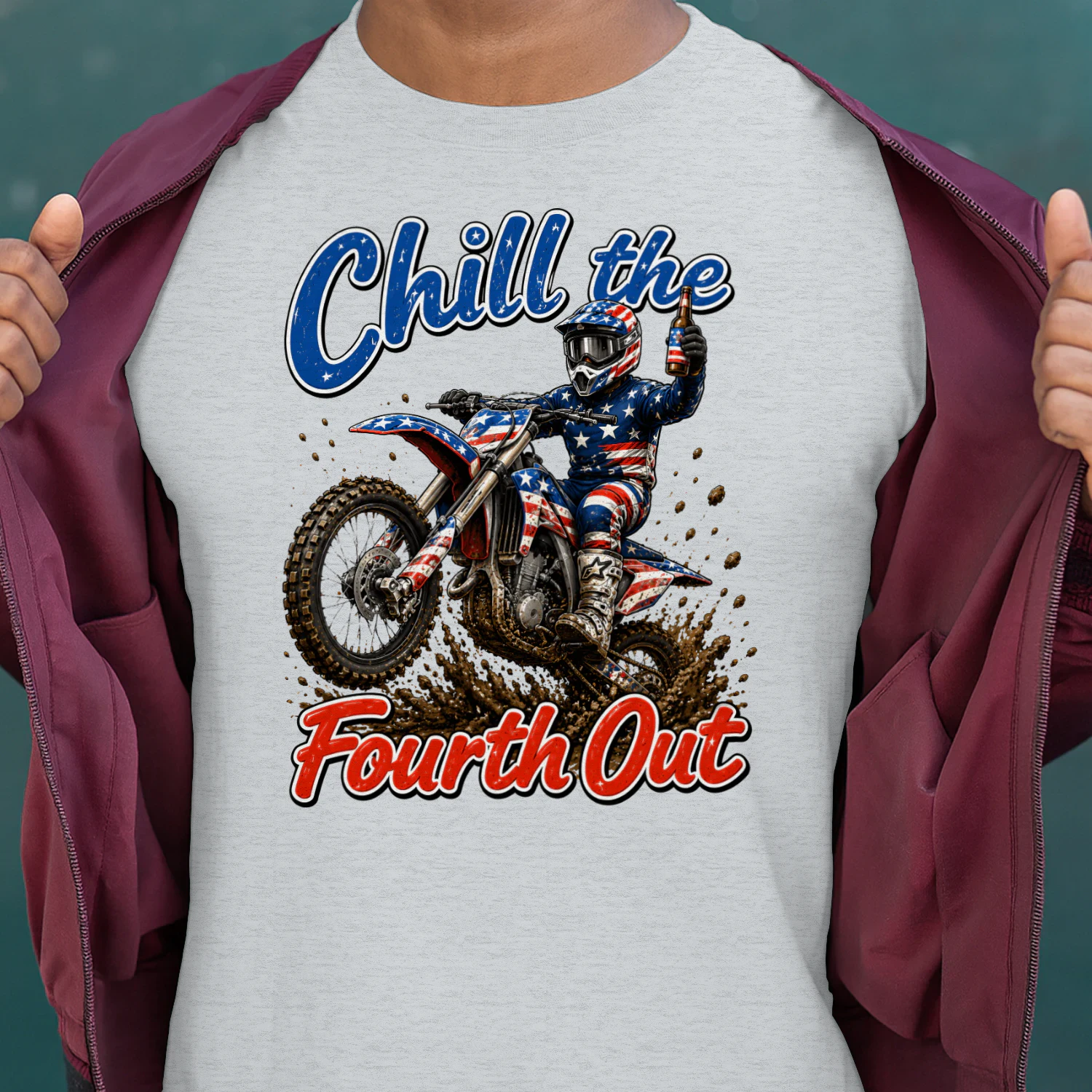 Dirt Bike Motocross Chill The Fourth Out