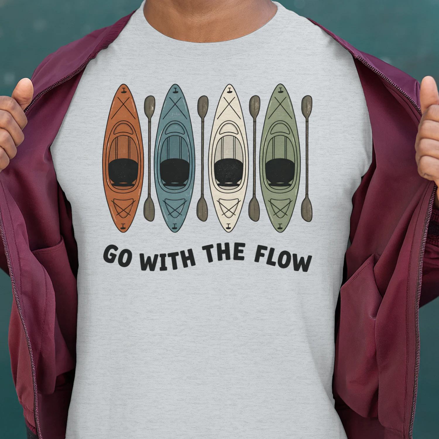 Kayaking Go With The Flow