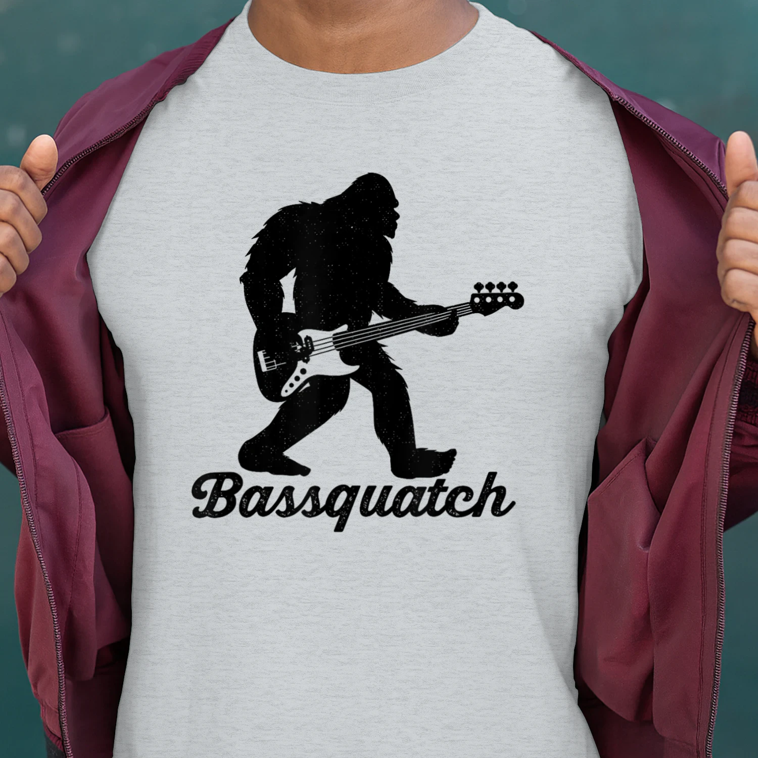 Bigfoot Bass Player Guitar Sasquatch Bassist Music Guitarist