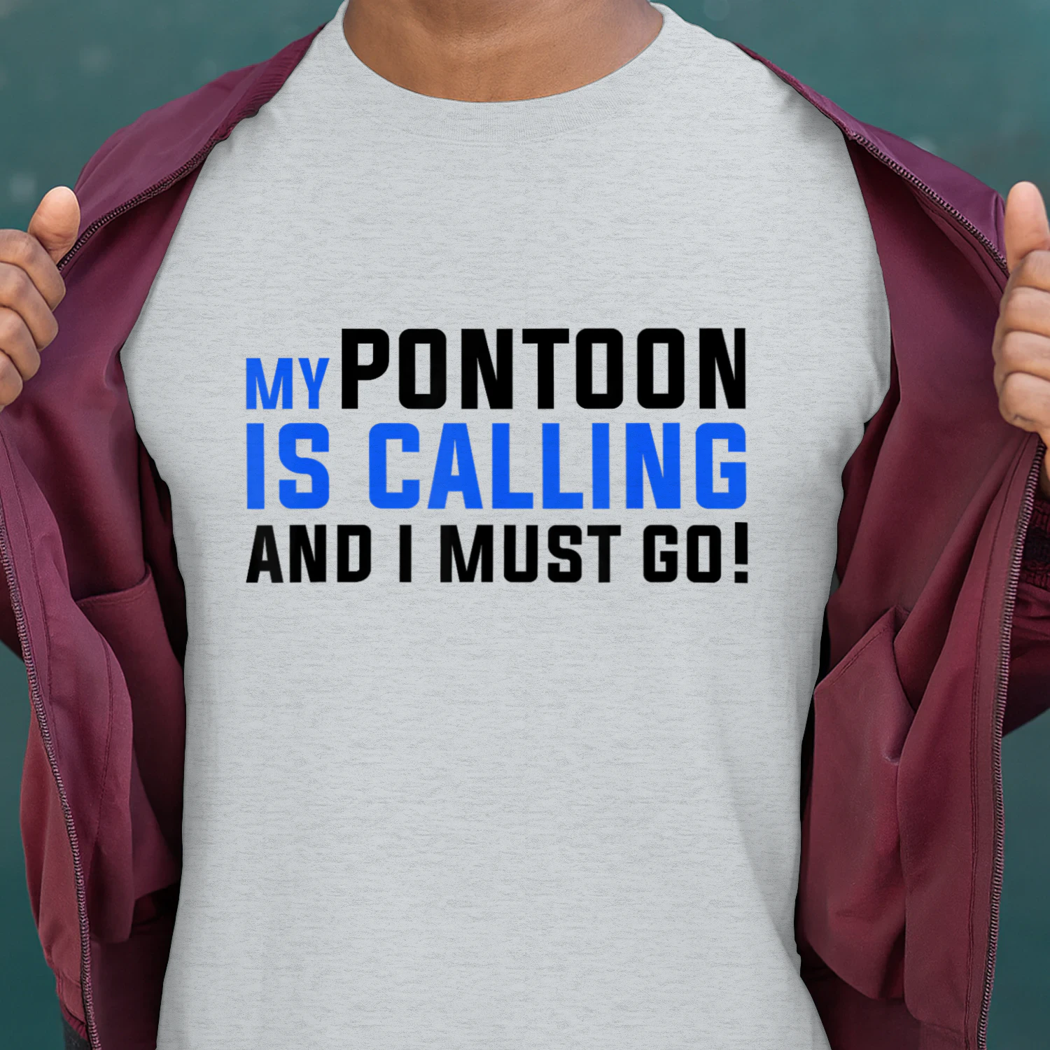 My Pontoon is Calling T-Shirt Funny Pontooning Boating Shirt