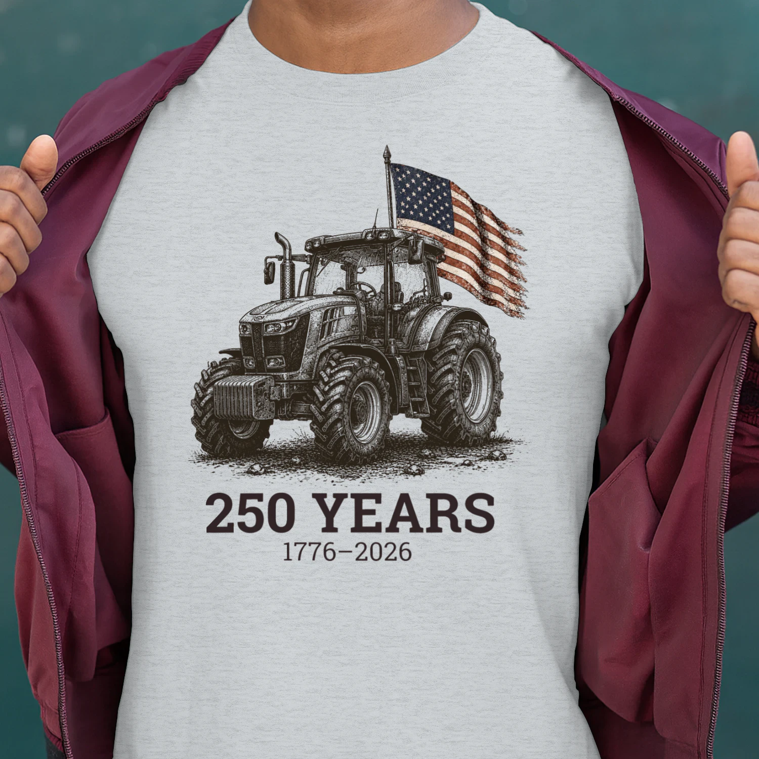 Tractor Farming Vintage 250 Years US