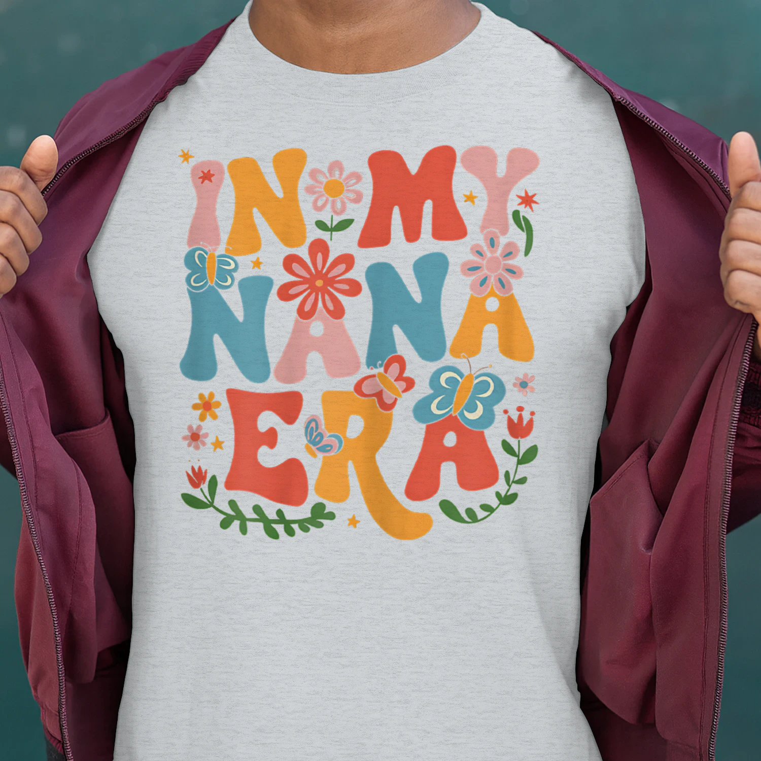 Funny in My Nana Era Retro Groovy Mothers Day
