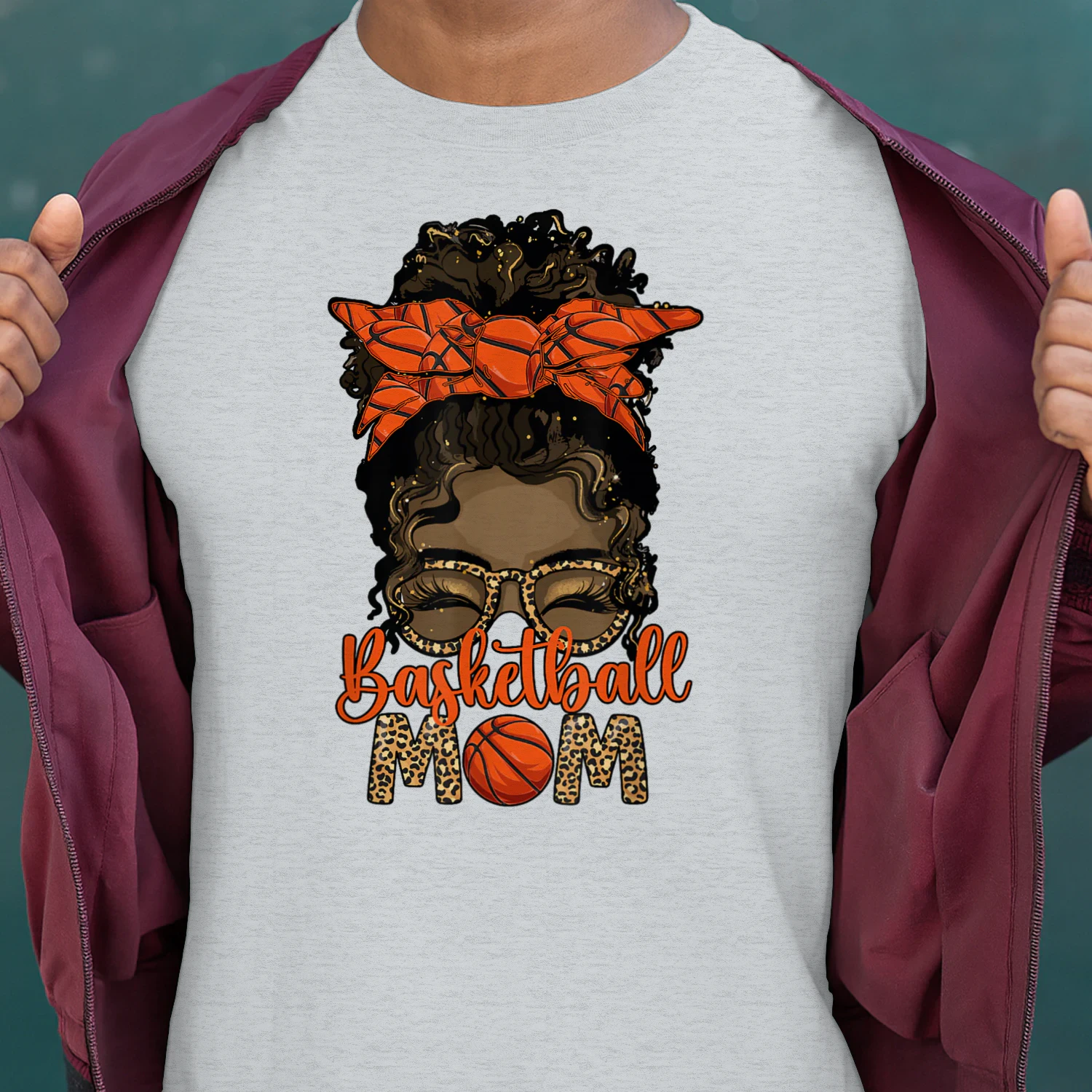 Black Basketball Mom Melanin Mother of A Basketball Player