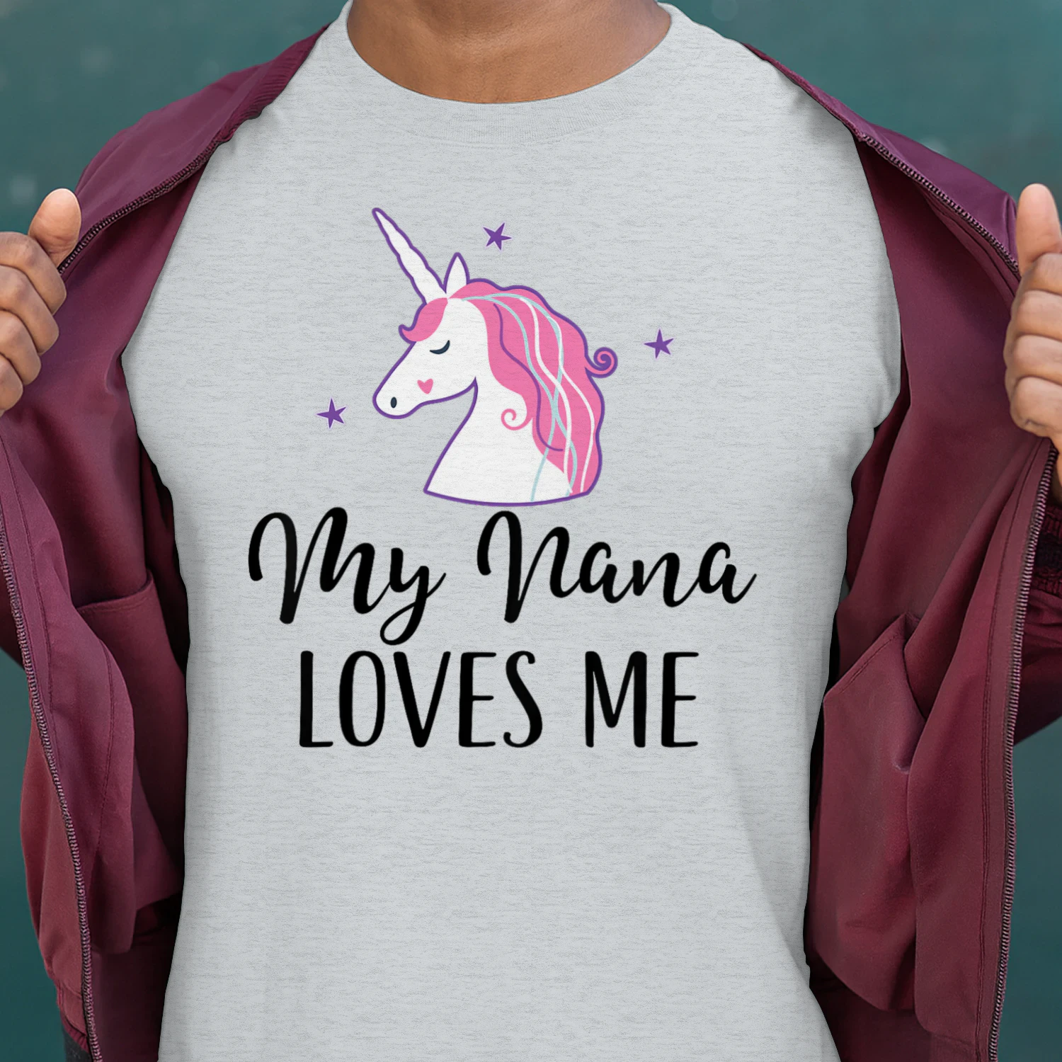 My Nana Loves Me Girl Unicorn