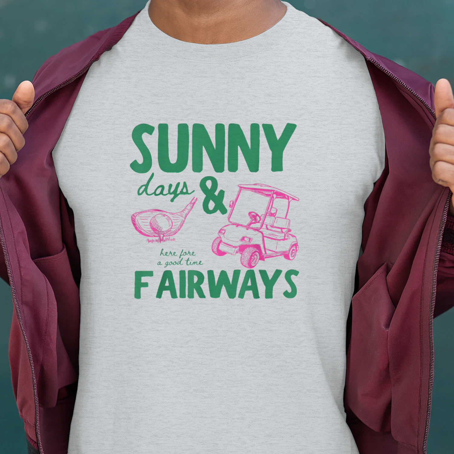 Summer Vacation Sunny Days and Fairways Golf Lover Funny