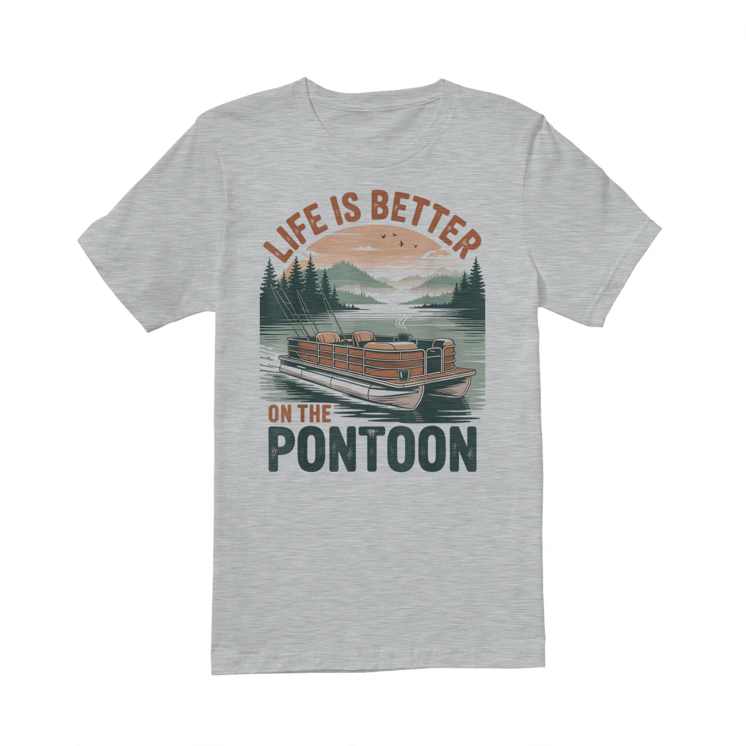 Vintage Pontoon Captain Pontoon Boat Vacation Summer Boating