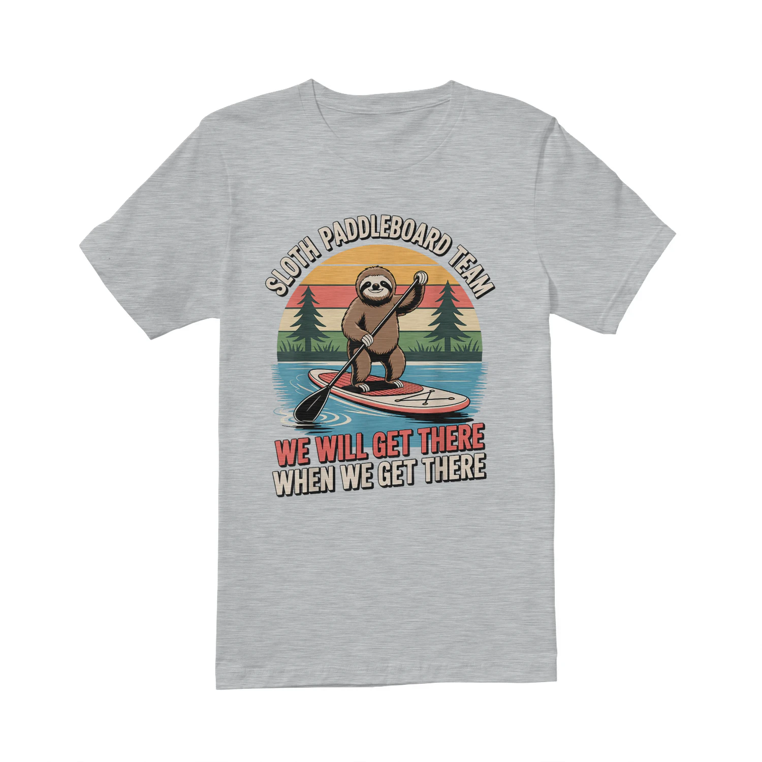 Funny Paddleboarding Art for Men Women SUP Paddle