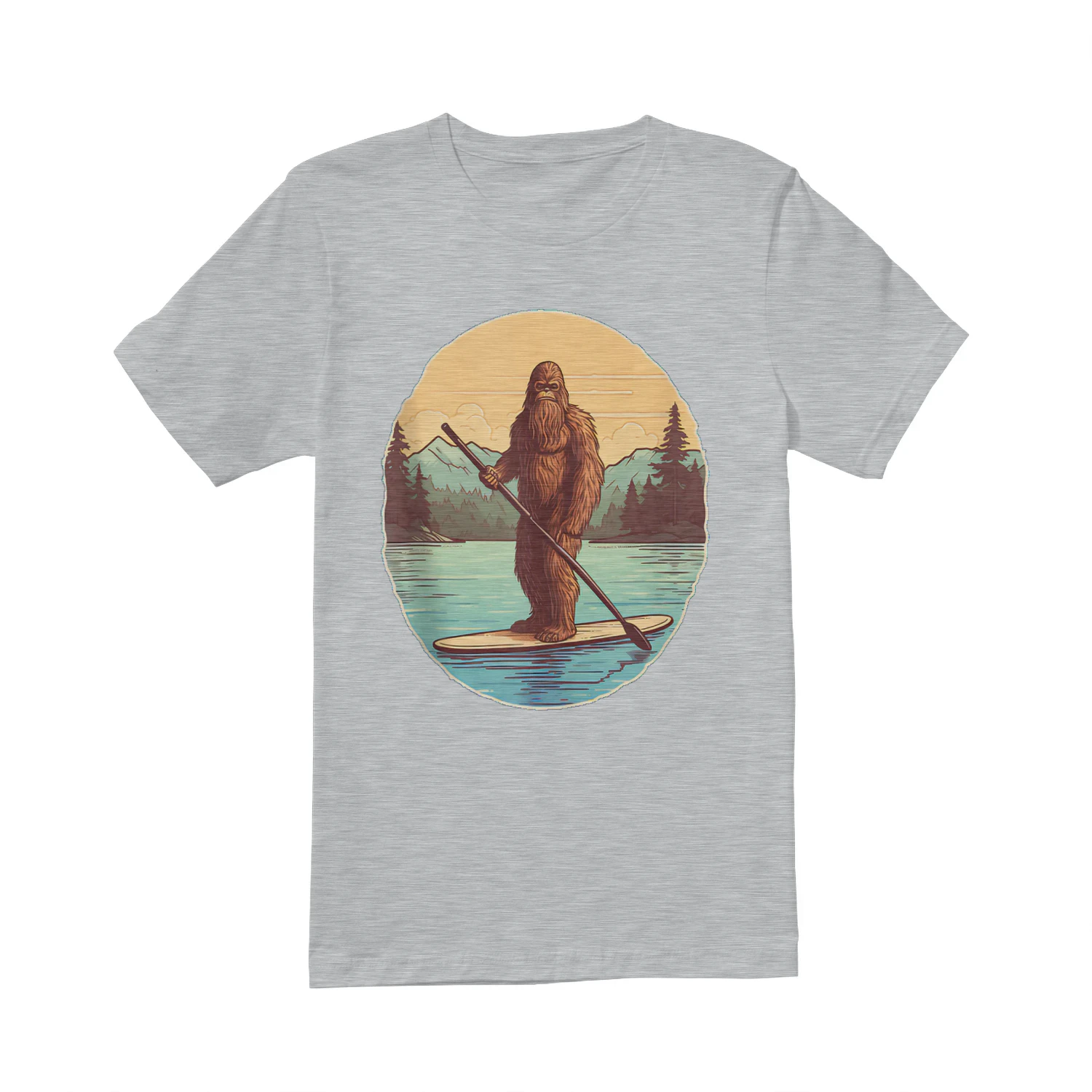Funny Paddleboarding Bigfoot Paddleboard SUP