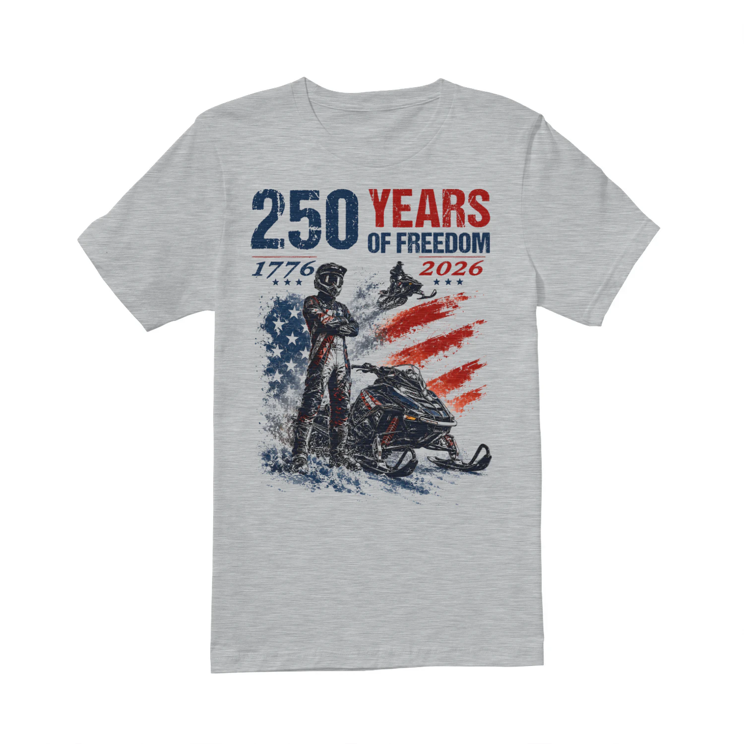 Snowmobile Sled 250 Years Of Freedom