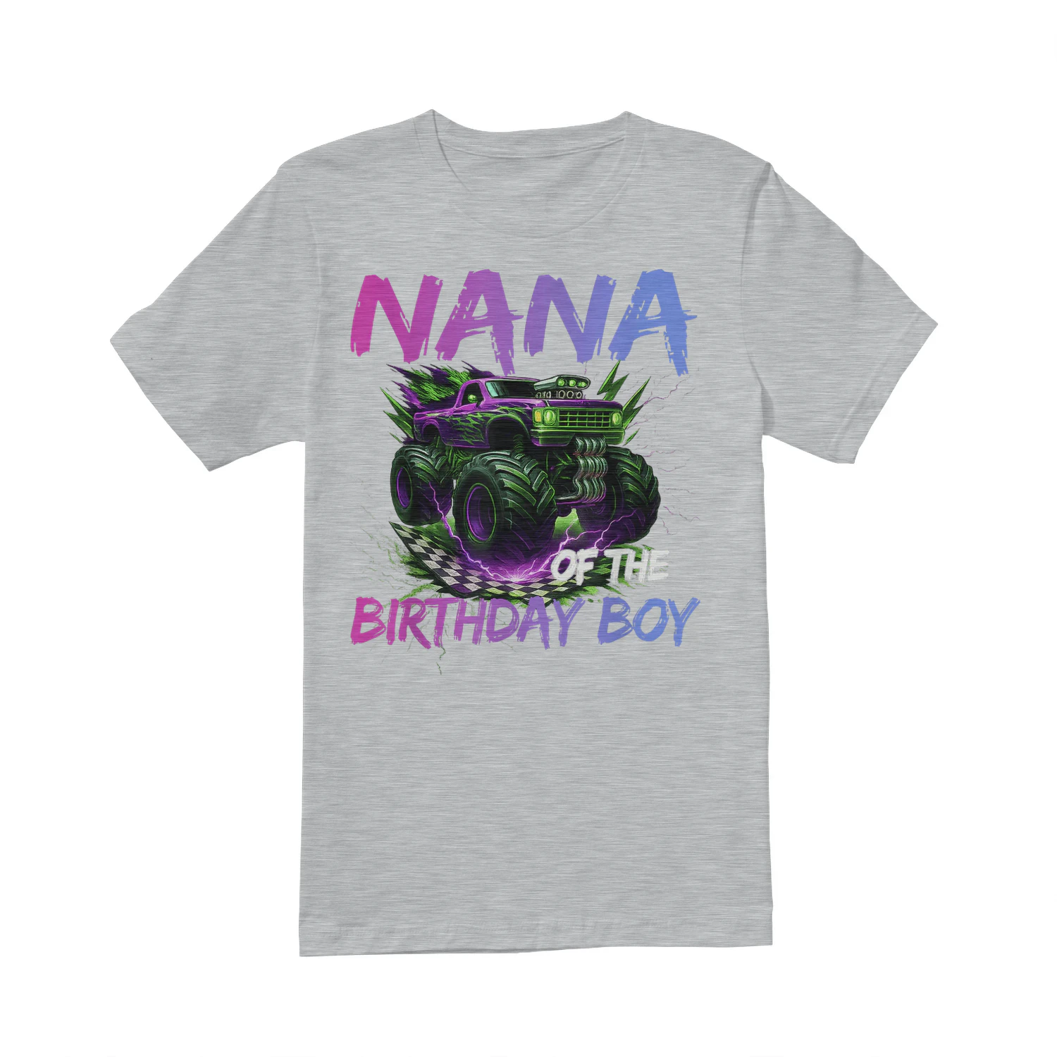 Nana of The Birthday Boy Monster Truck Birthday