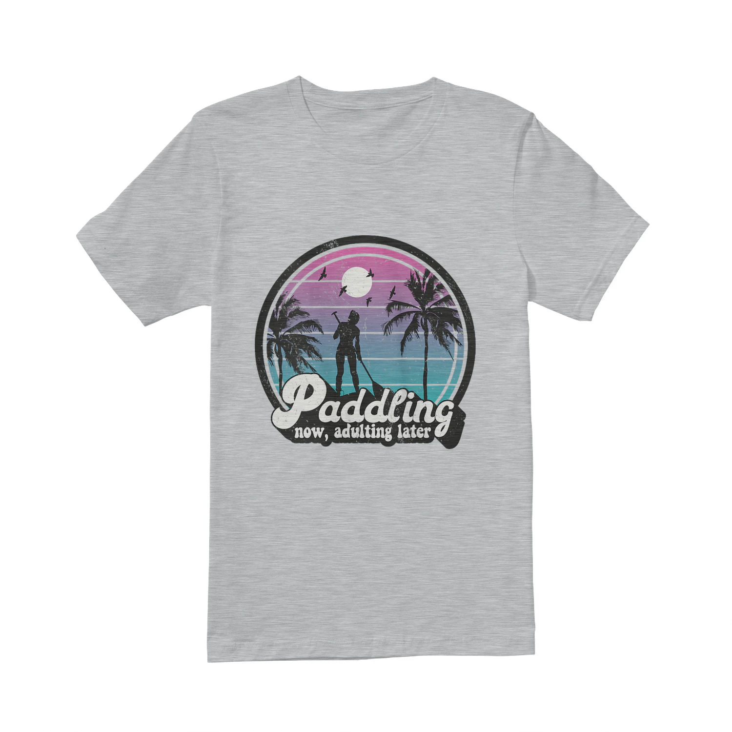 Womens Stand-Up Paddleboarding Retro SUP Mom