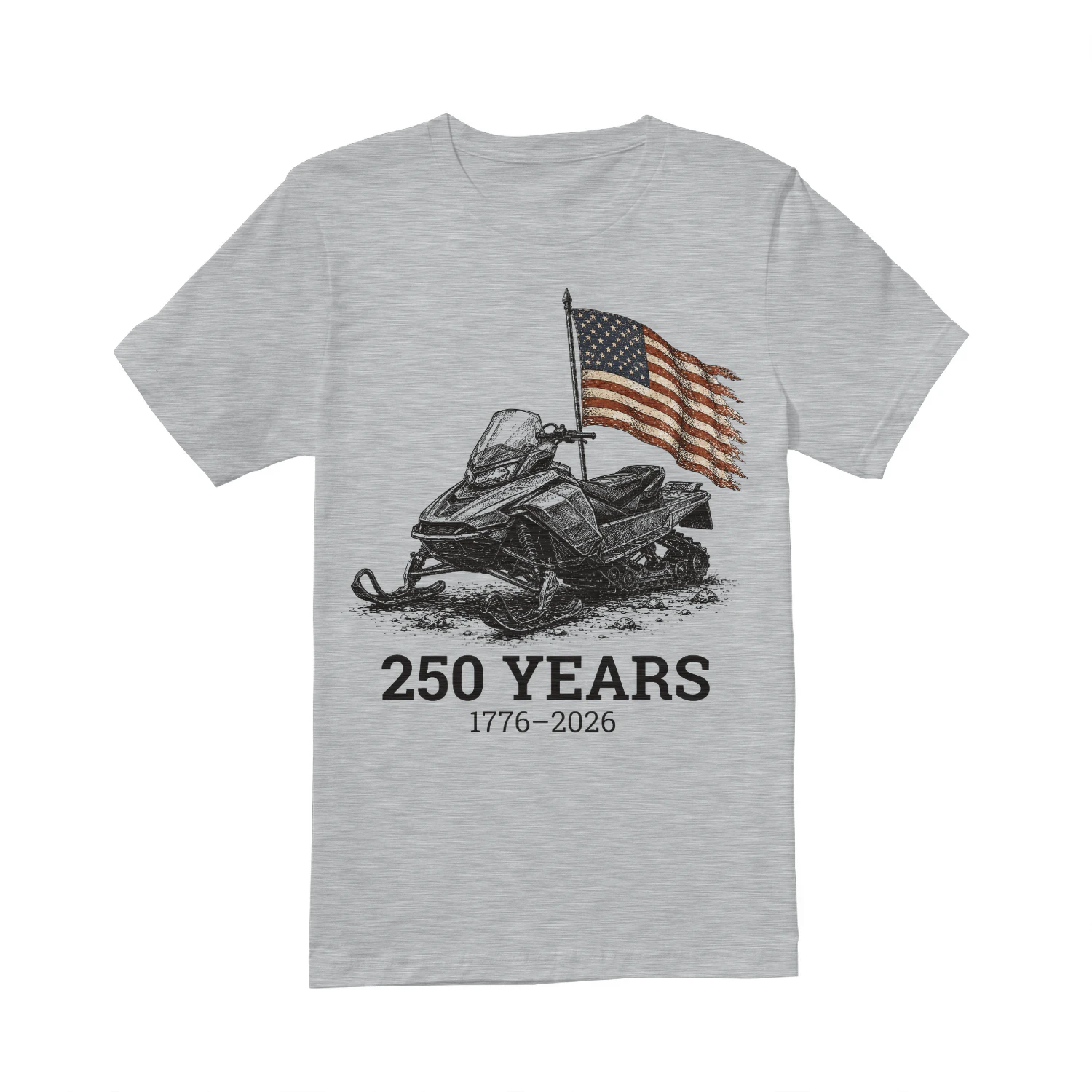 Snowmobile Sled Vintage 250 Years US