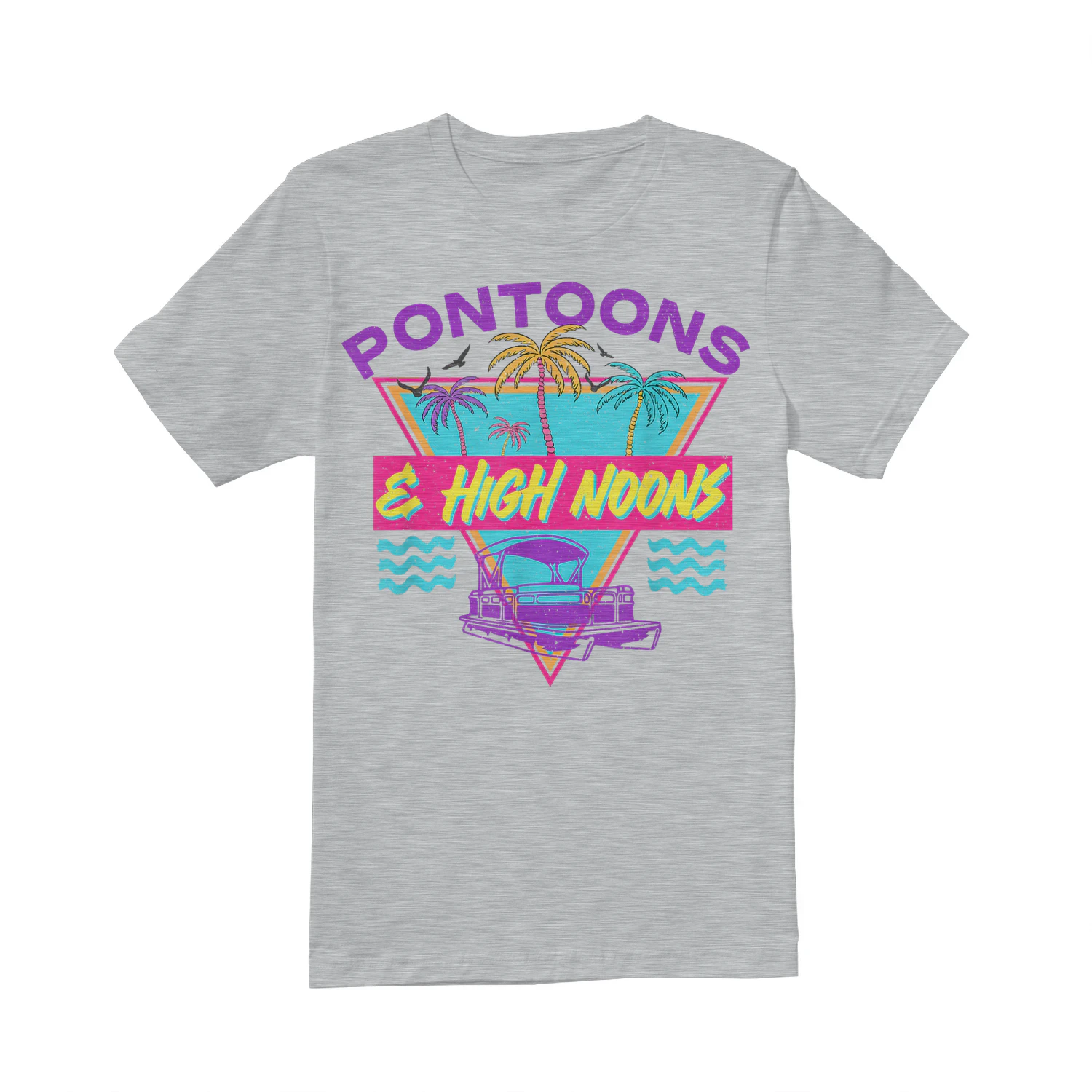 Pontoons And High Noons Trendy Summer Retro Pontoon Boat